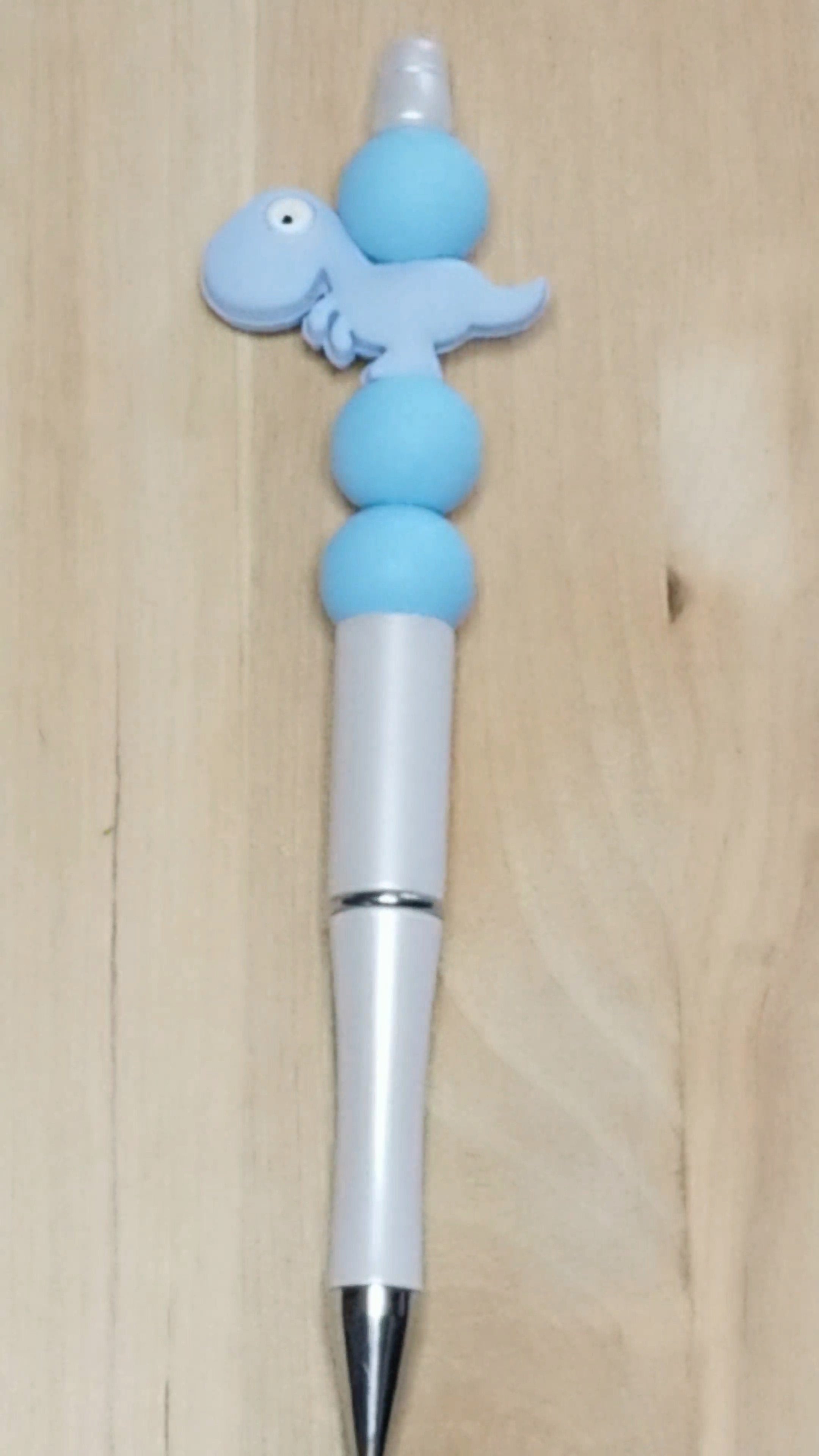 Dinosaur Silicone Beaded Pen