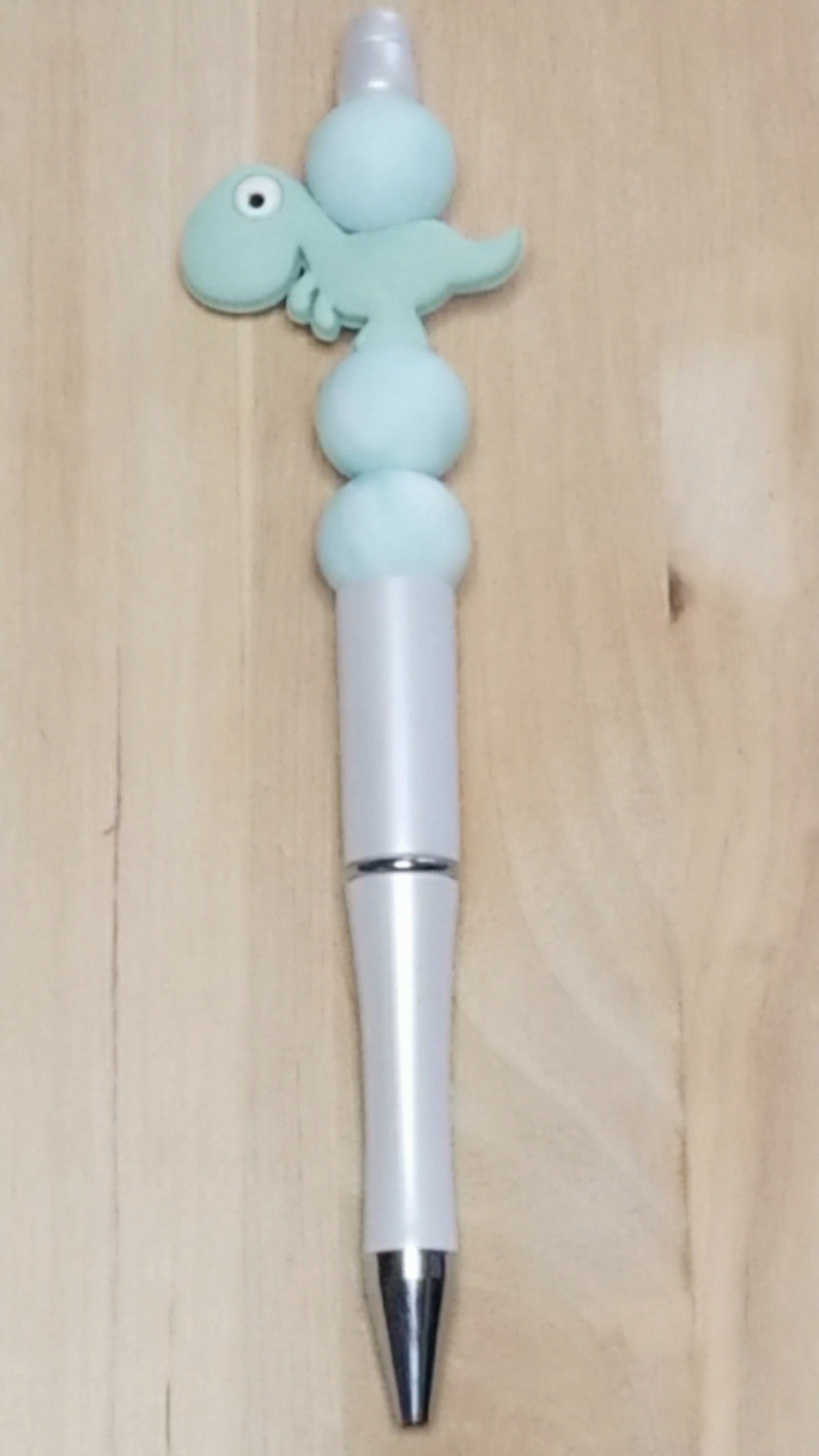 Dinosaur Silicone Beaded Pen