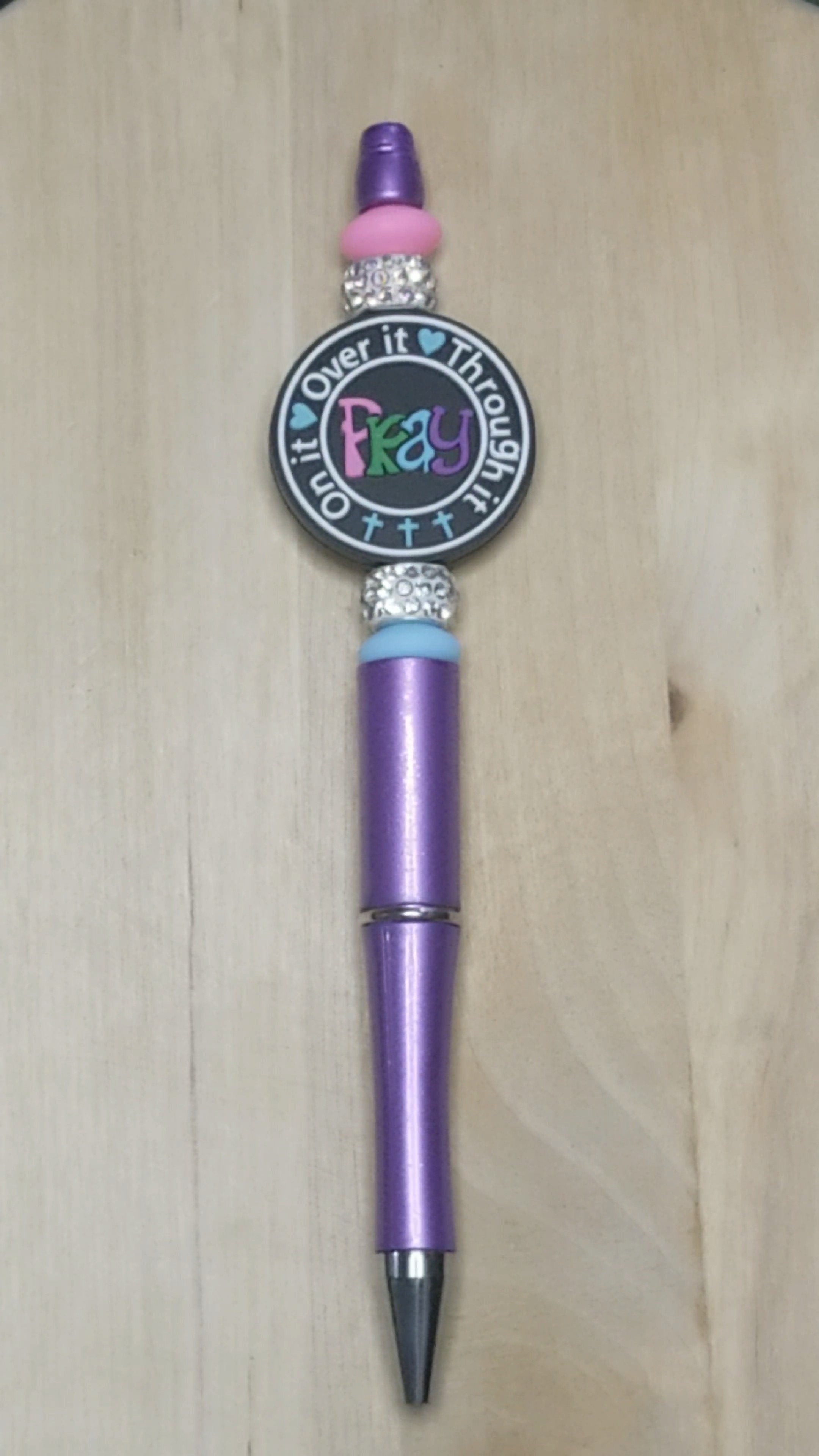 Pray Silicone Beaded Pen