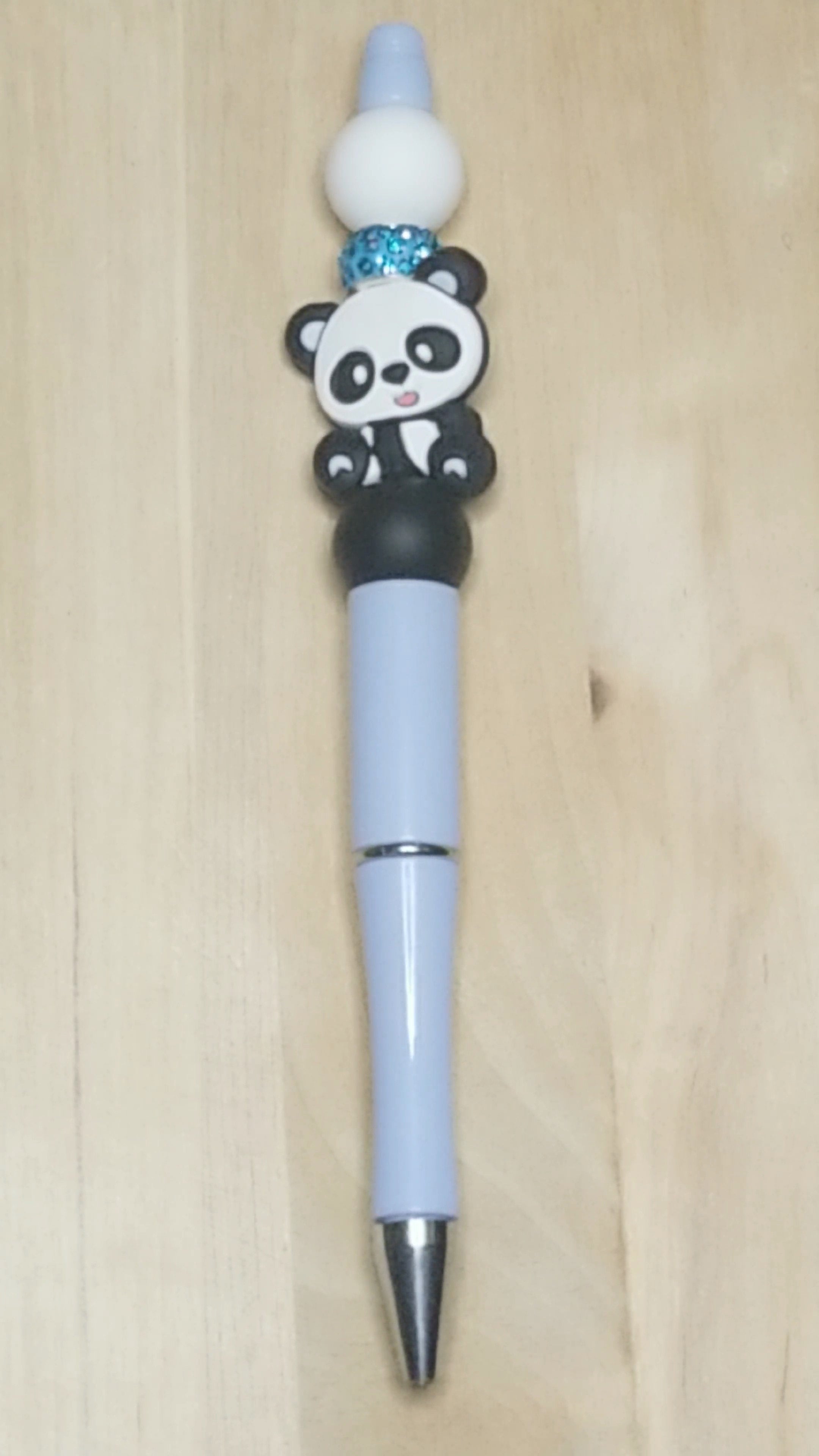 Panda Silicone Beaded Pen