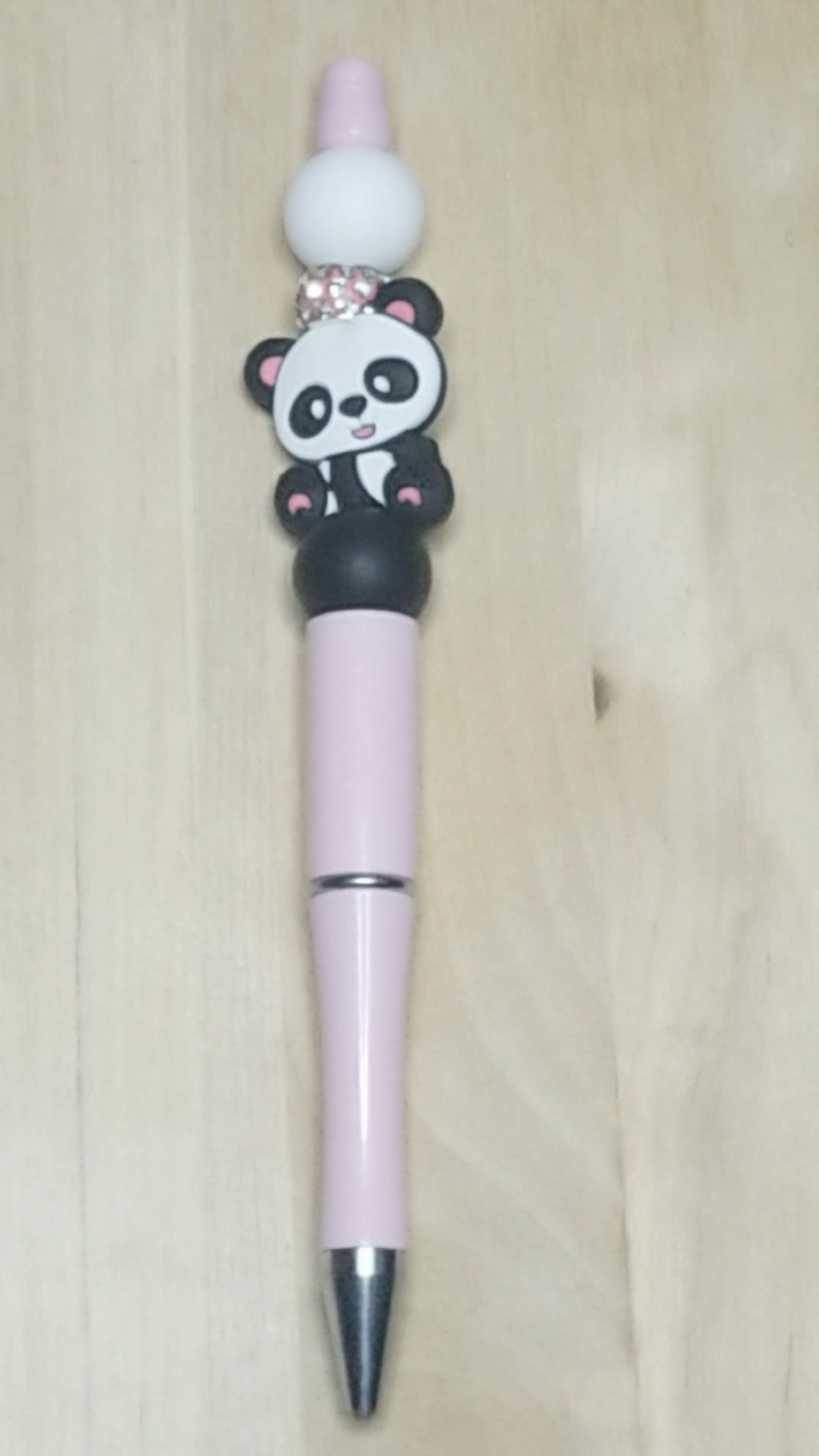 Panda Silicone Beaded Pen