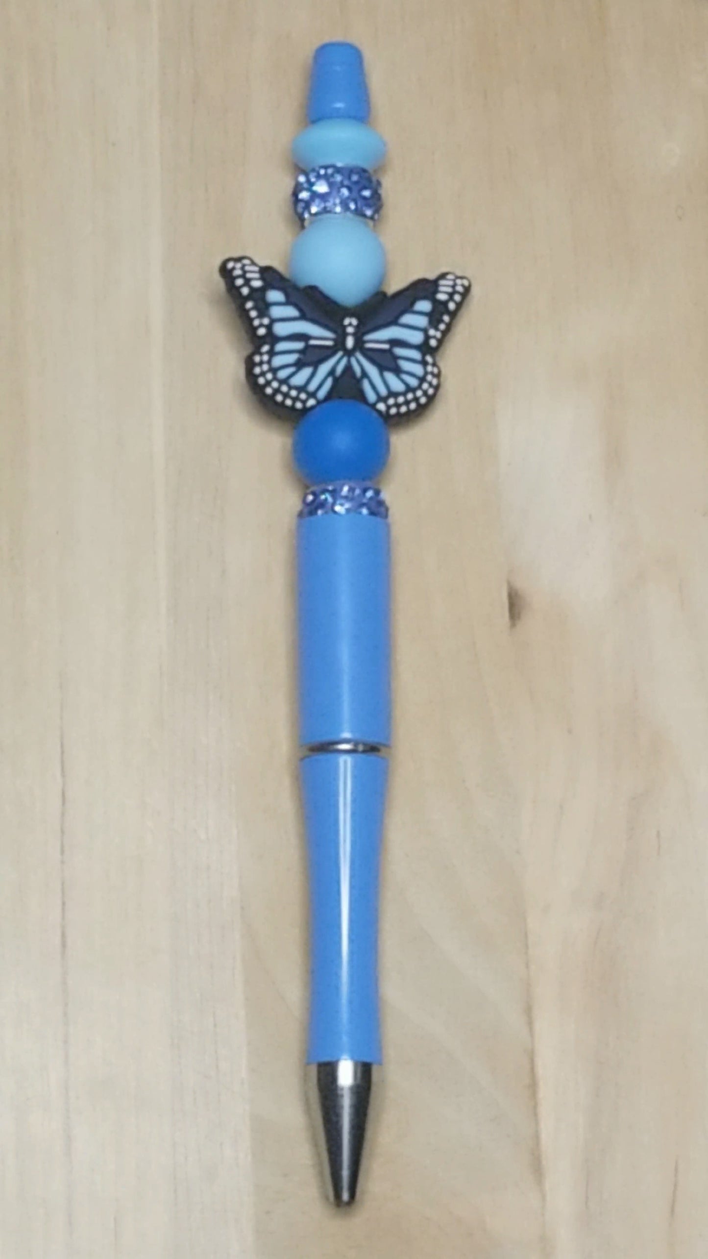 Butterfly Silicone Beaded Pen