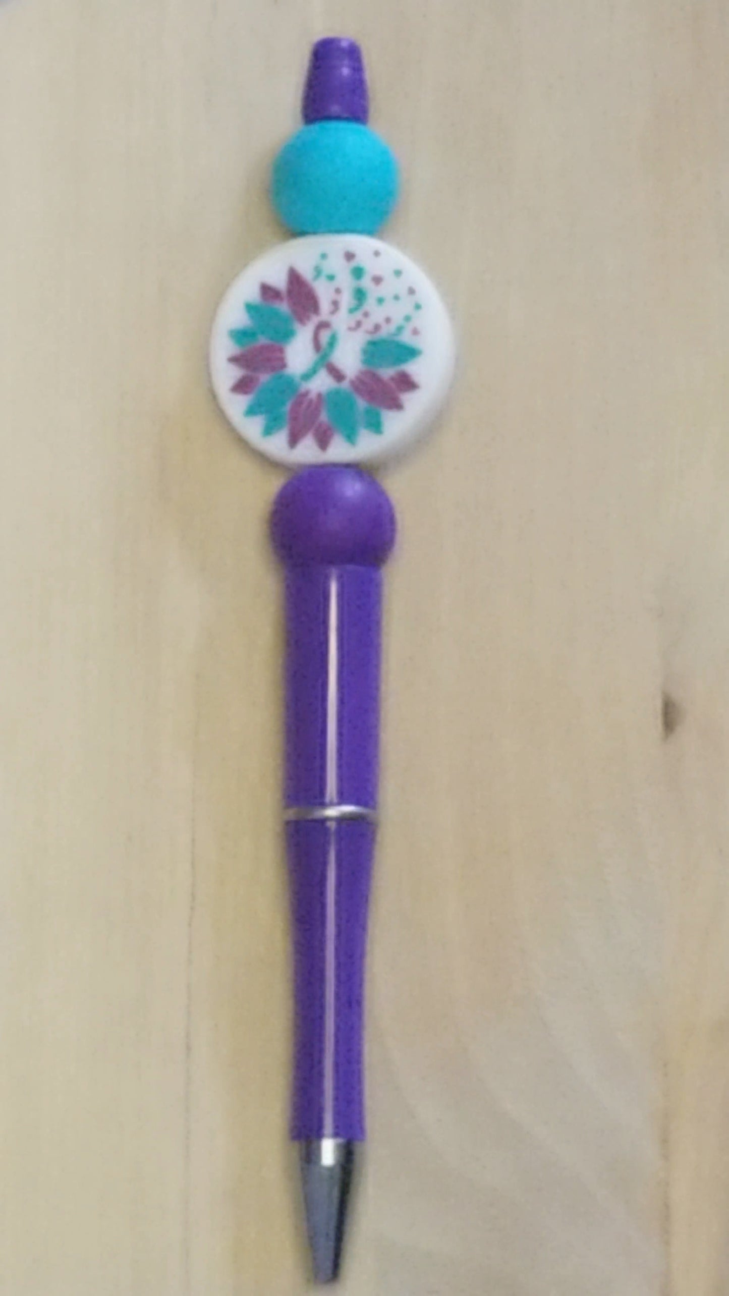 Suicide Awareness Silicone Beaded Pen