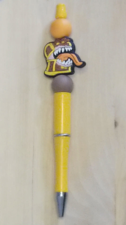 Scary Chest Silicone Beaded Pen