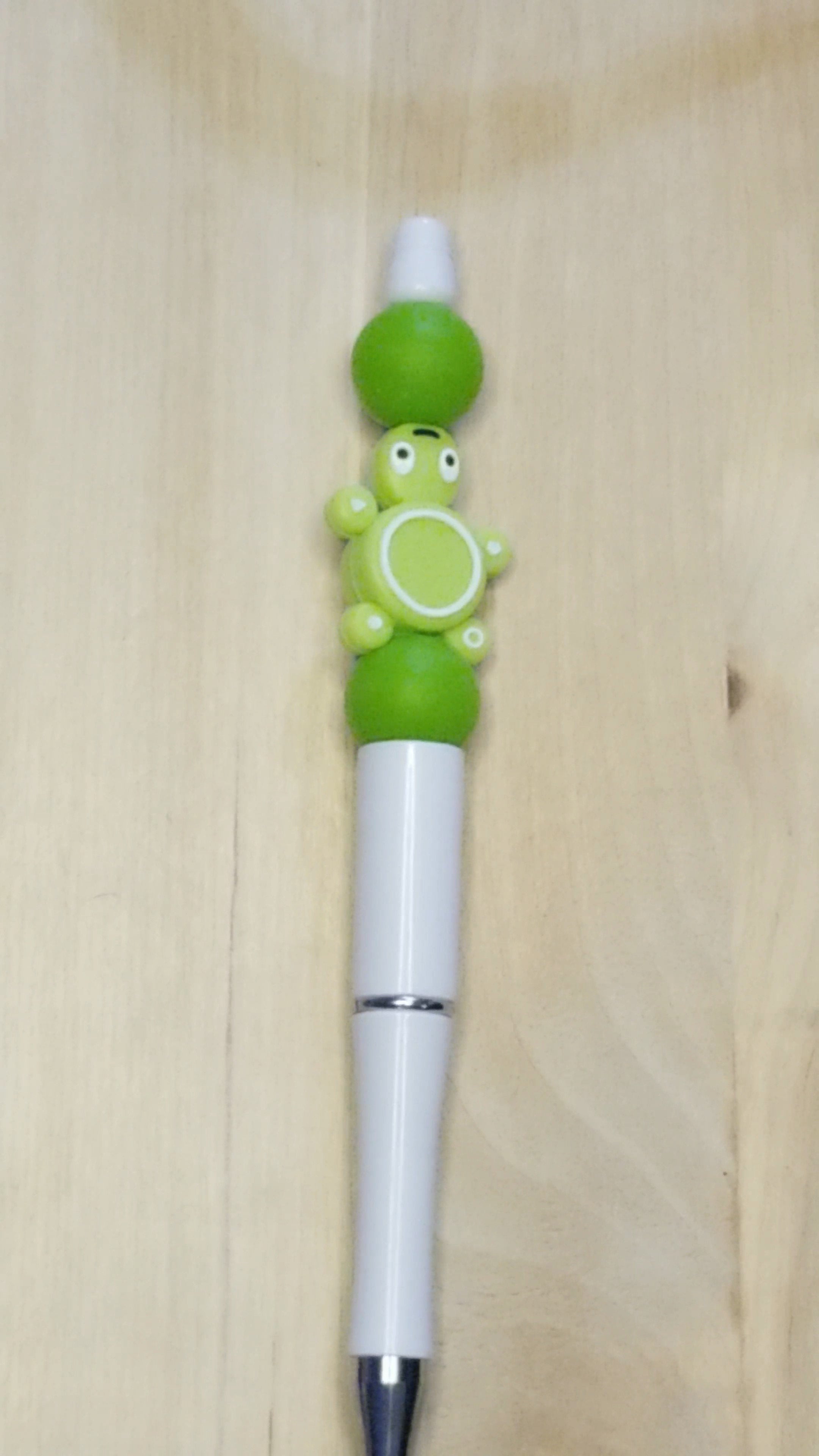 Turtle Silicone Beaded Pen