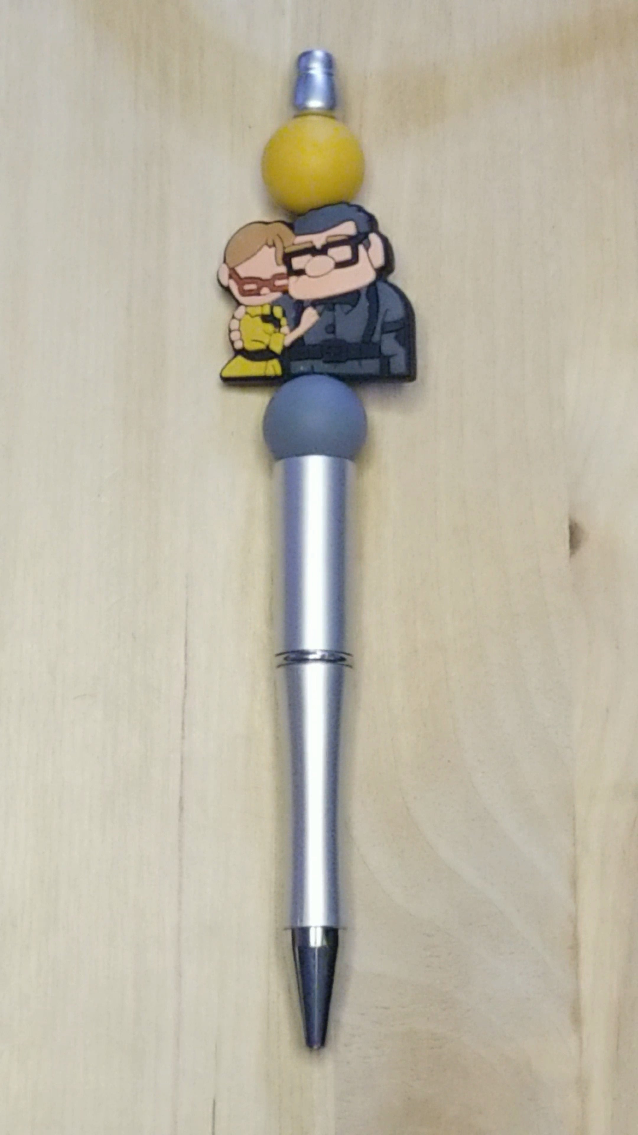 Old Couple Silicone Beaded Pen