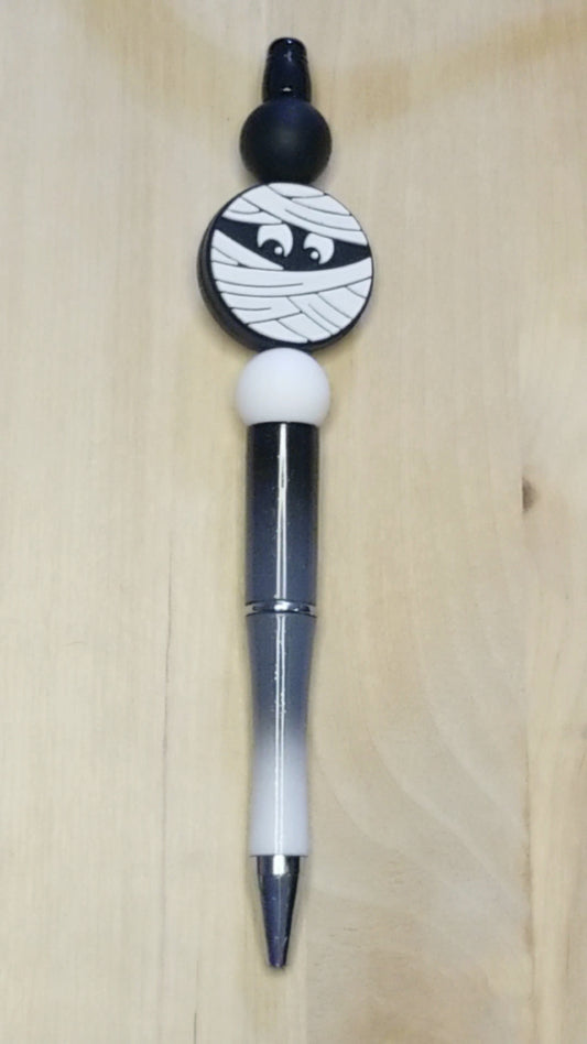 Mummy Silicone Beaded Pen