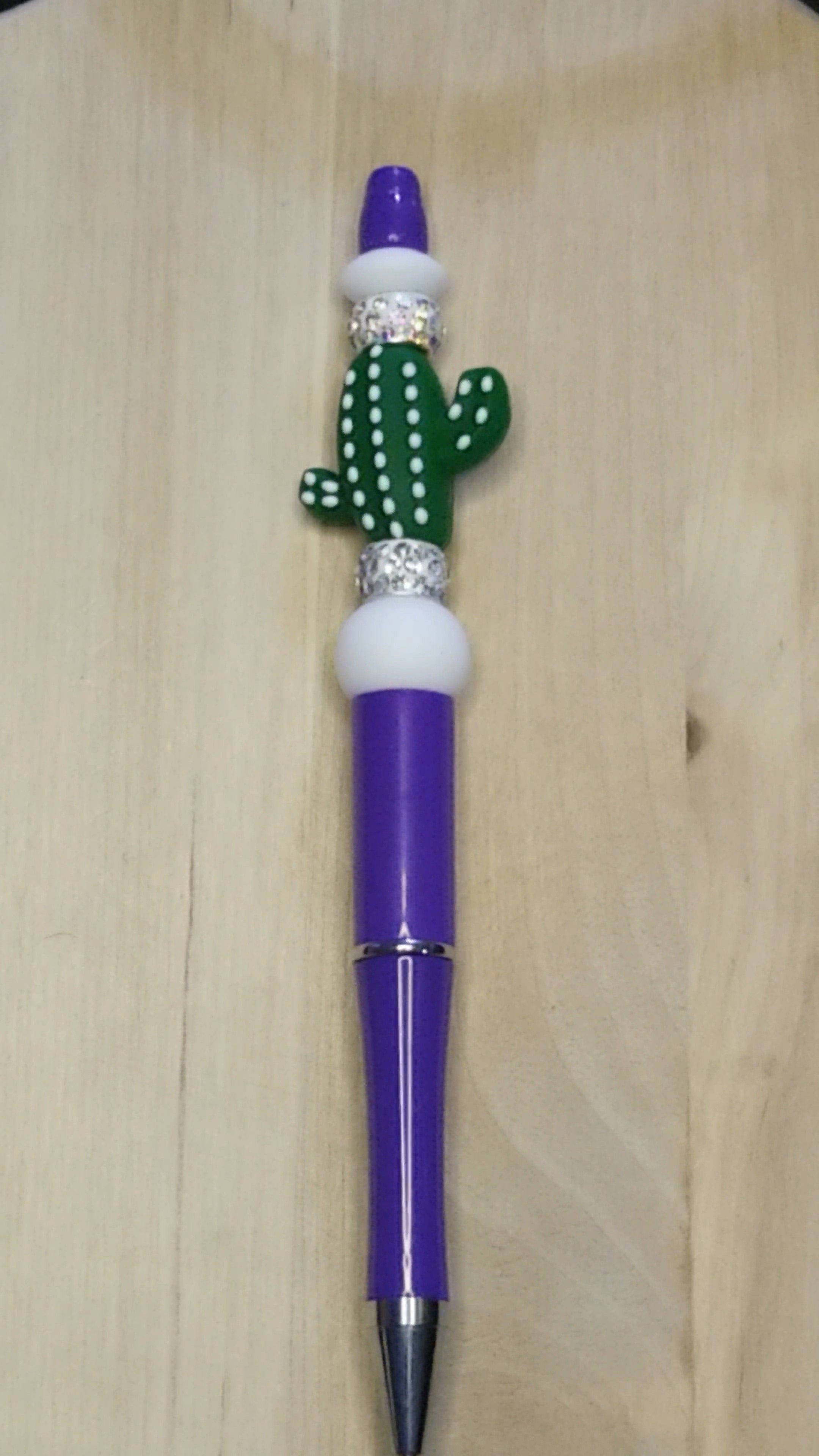 Cactus Silicone Beaded Pen