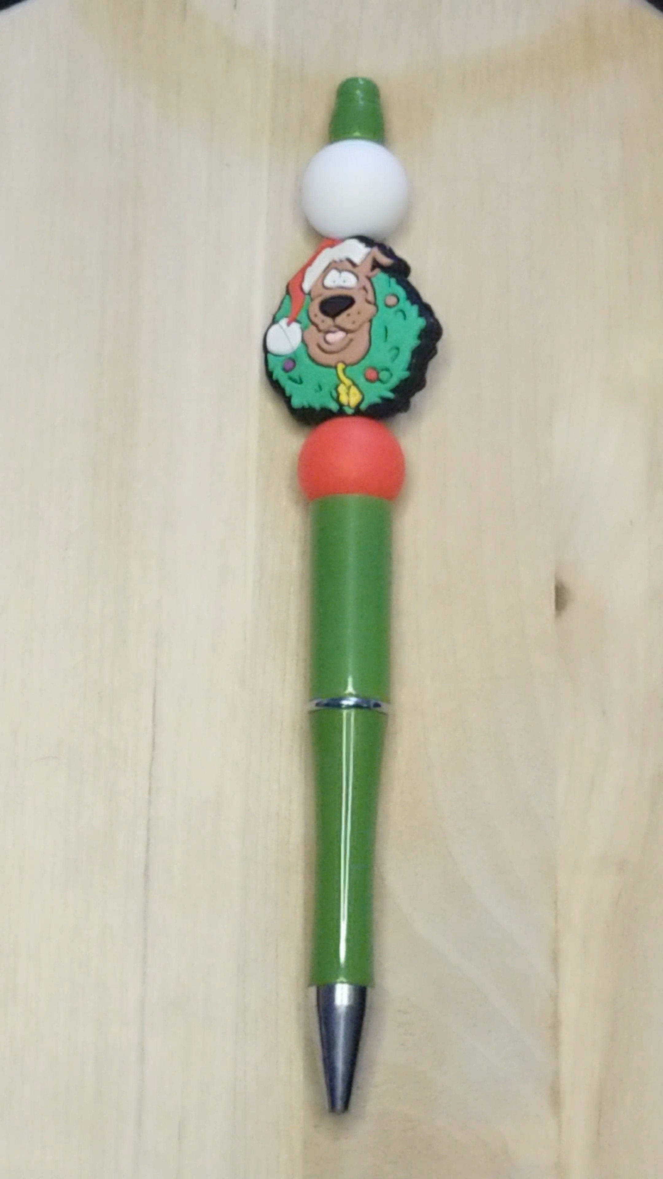 Cartoon Dog Silicone Beaded Pen