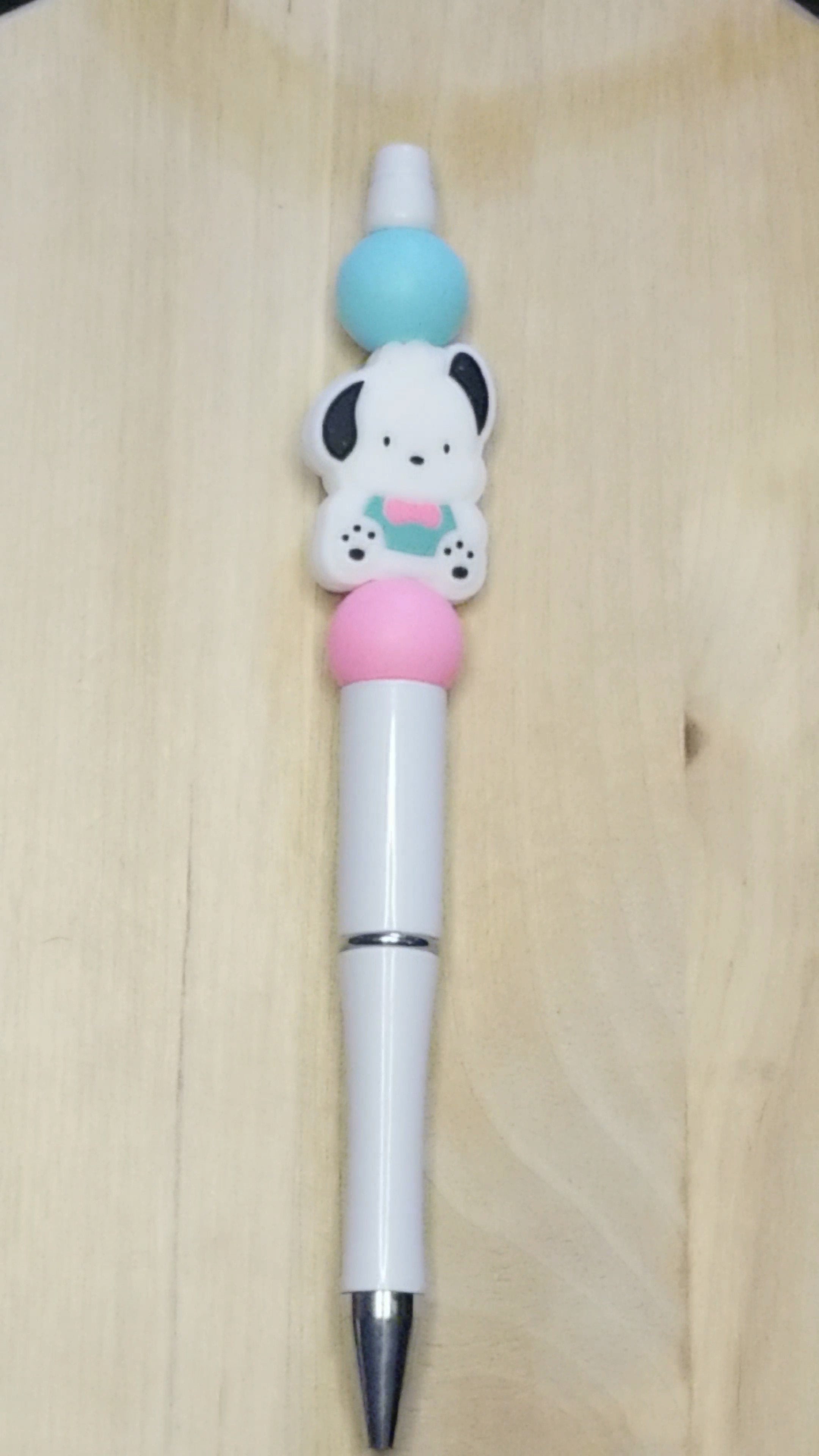 Dog Silicone Beaded Pen