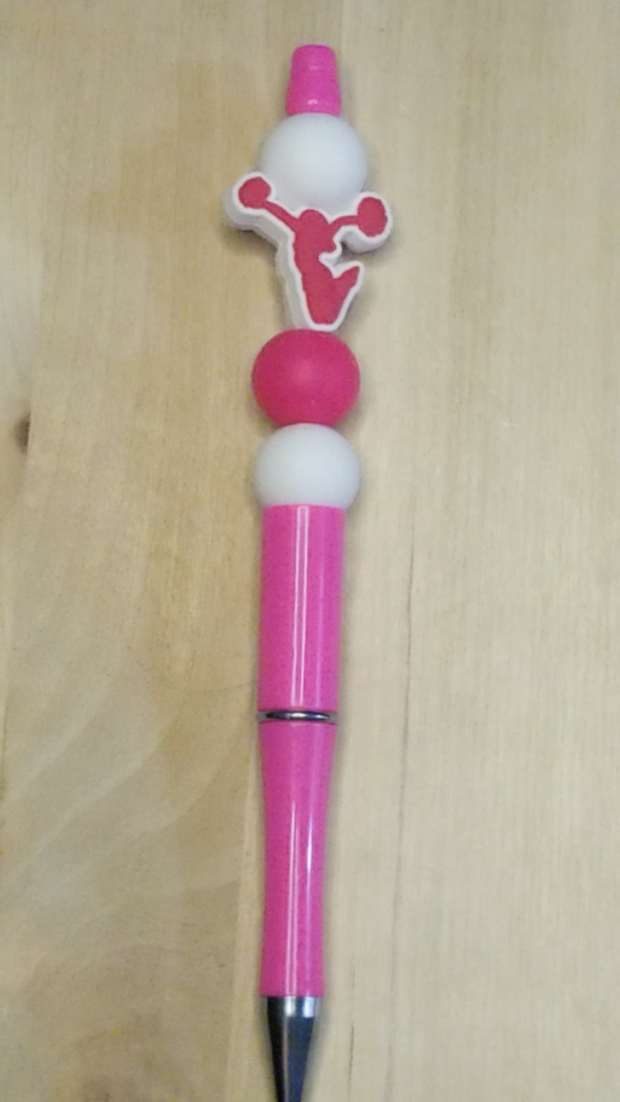 Cheerleader Silicone Beaded Pen