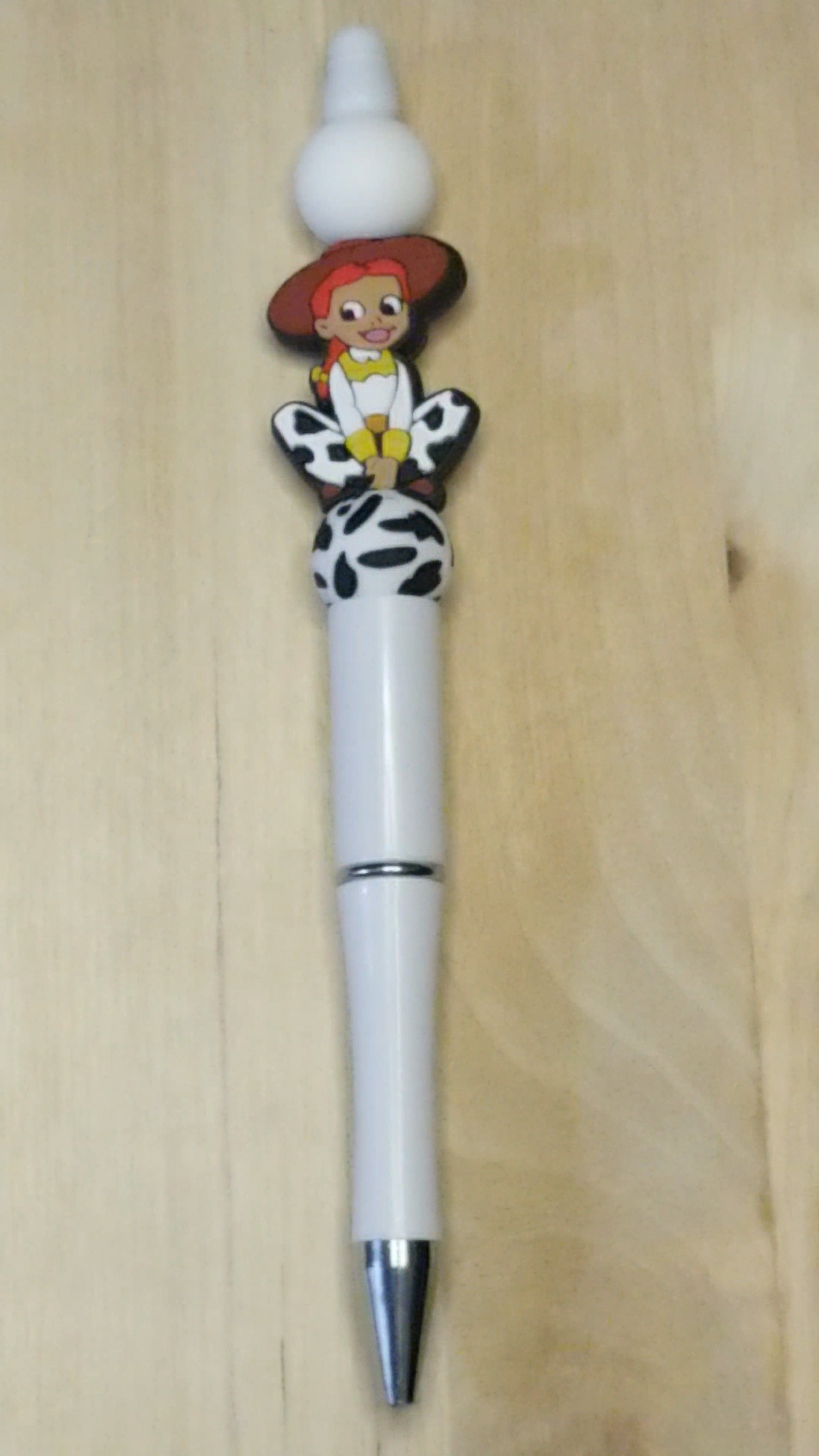 Cowgirl Silicone Beaded Pen