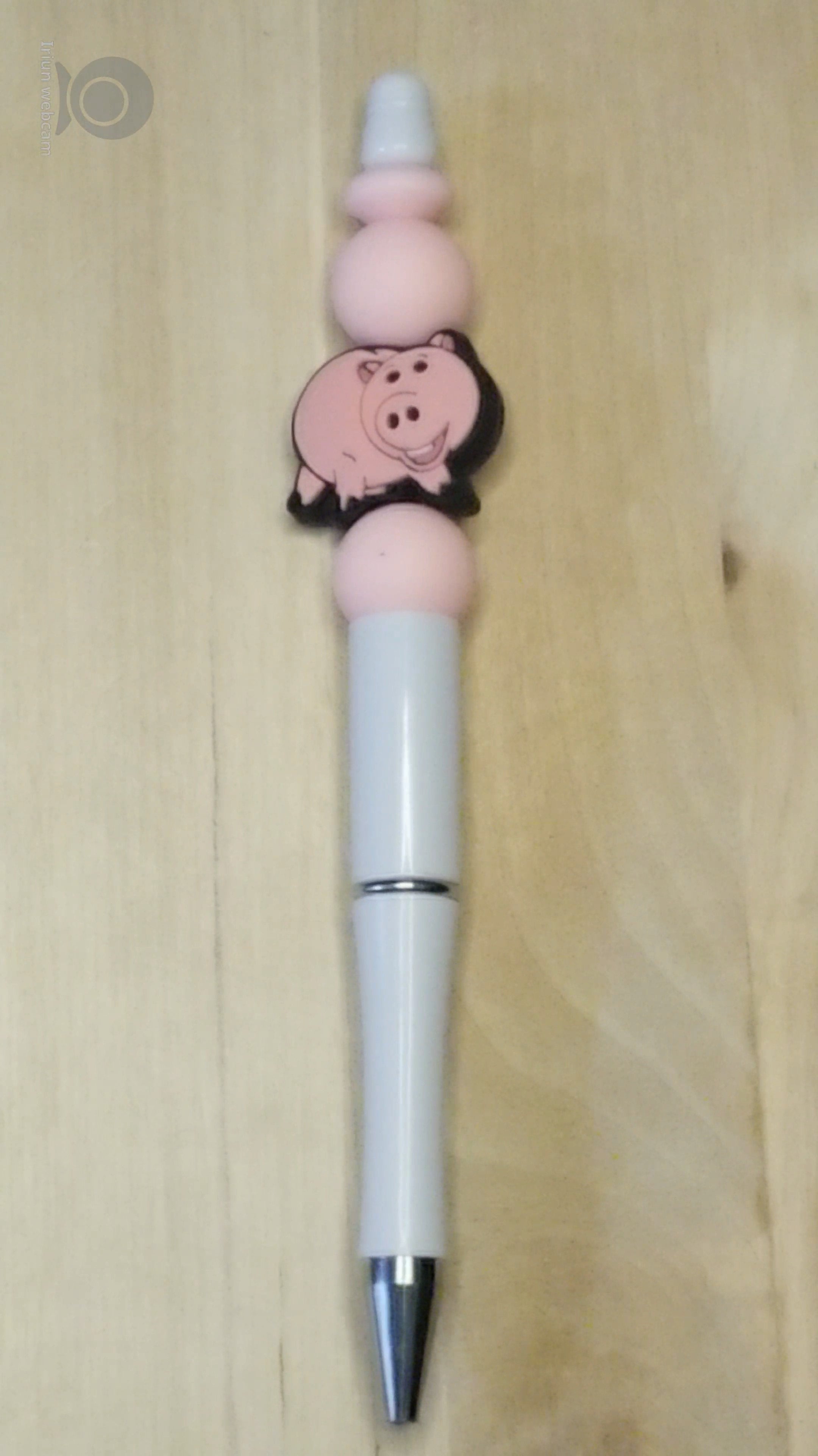 Pig Silicone Beaded Pen