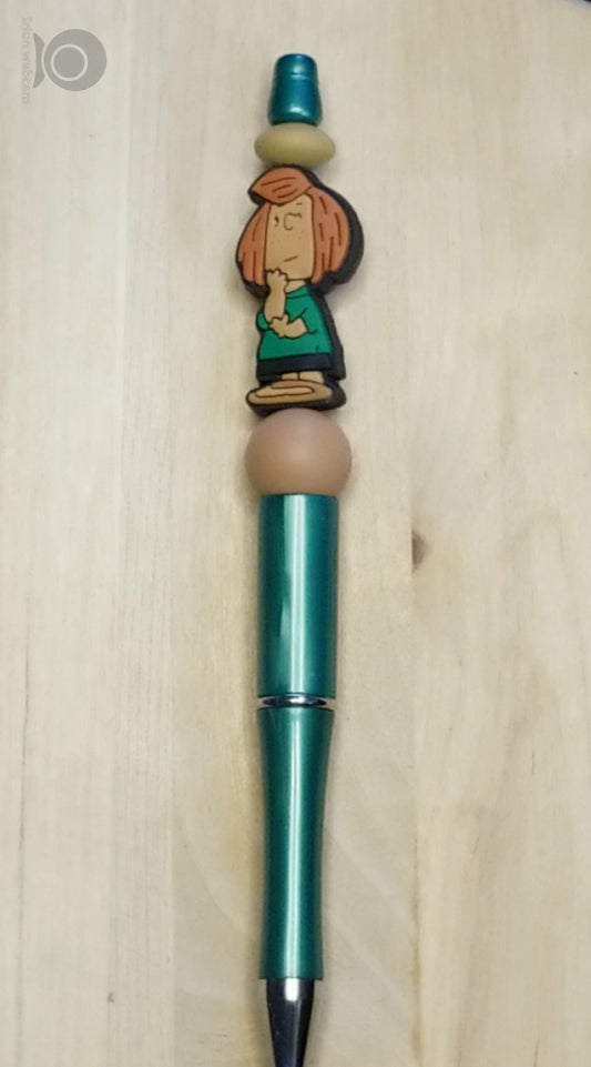 Girl Silicone Beaded Pen