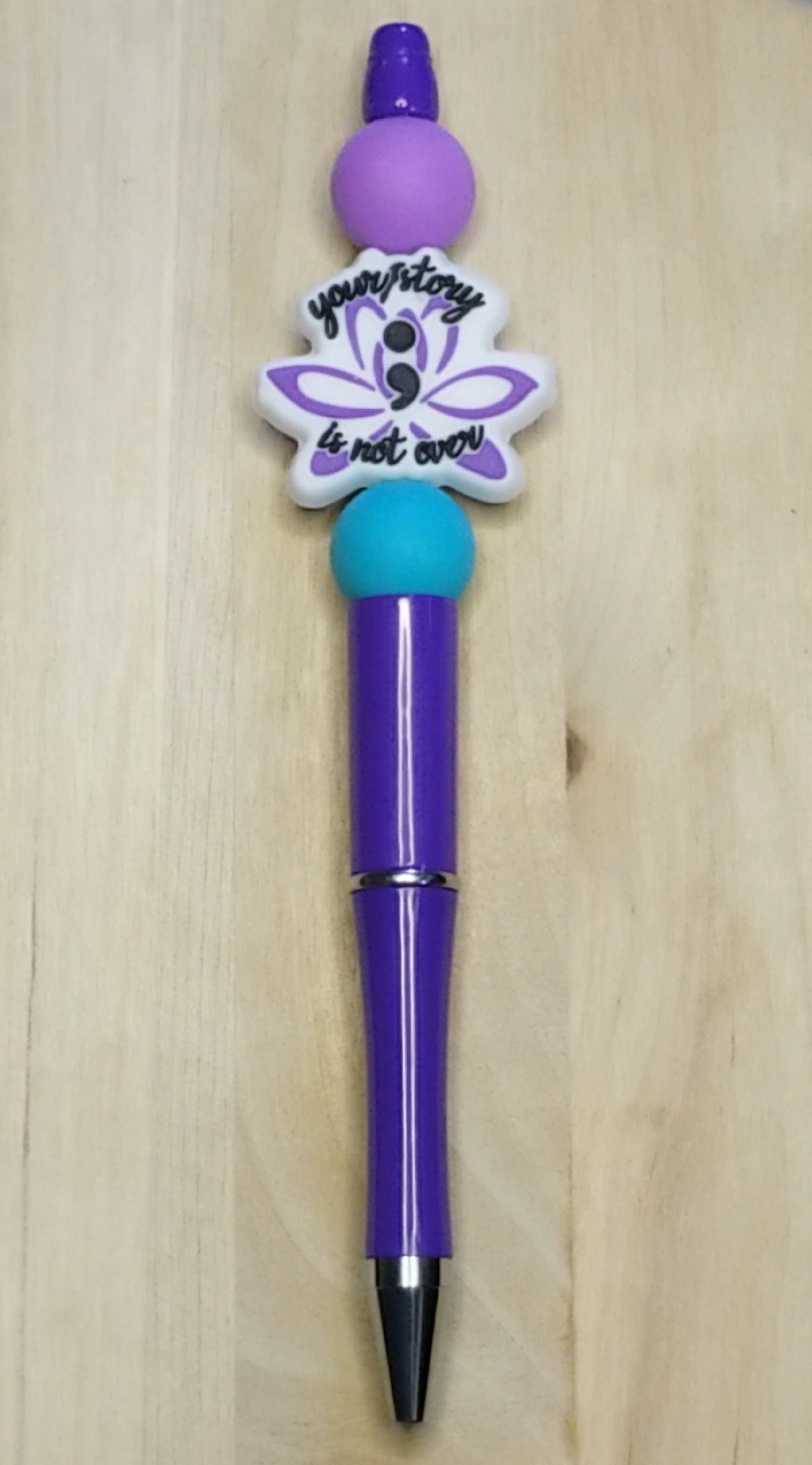 Suicide Awareness Silicone Beaded Pen