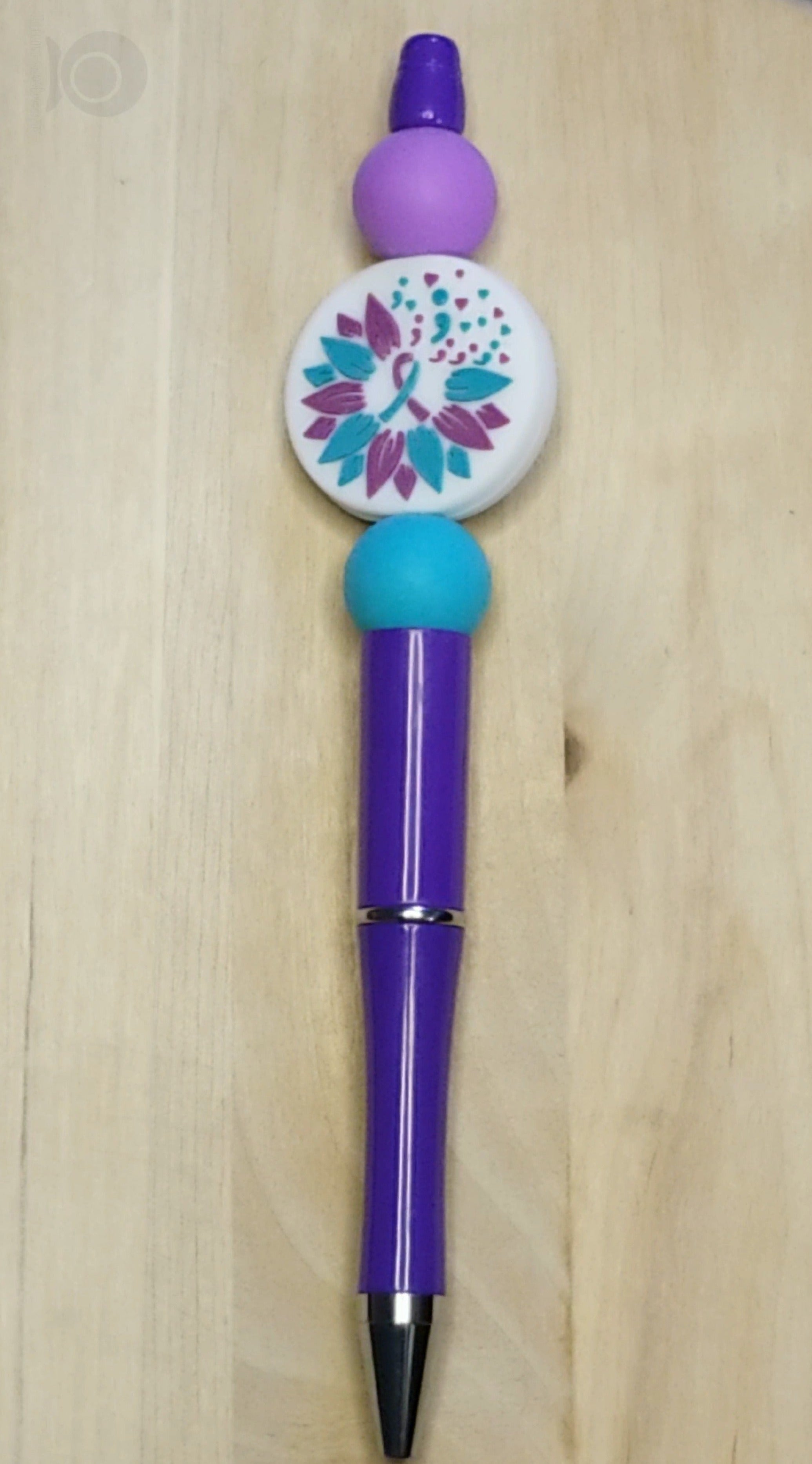 Suicide Awareness Silicone Beaded Pen