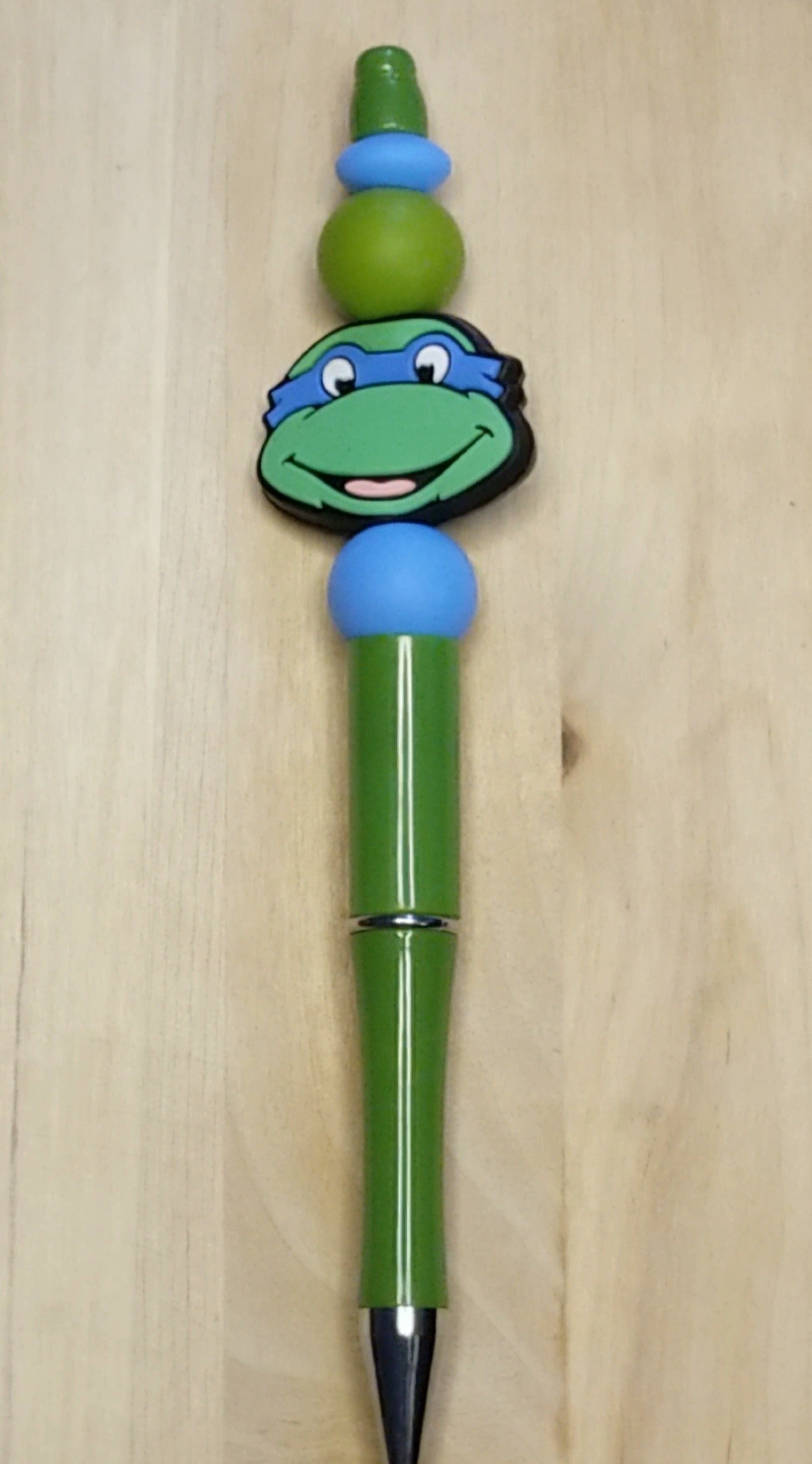 Turtle Silicone Beaded Pen