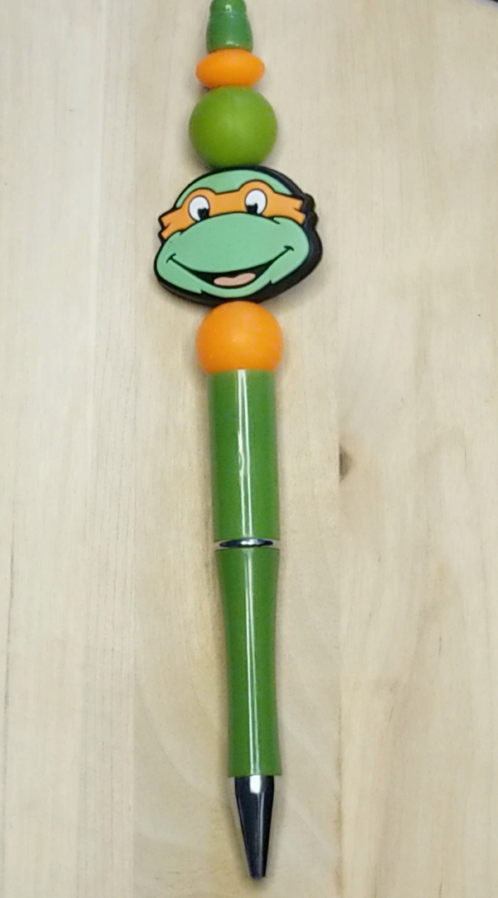 Turtle Silicone Beaded Pen