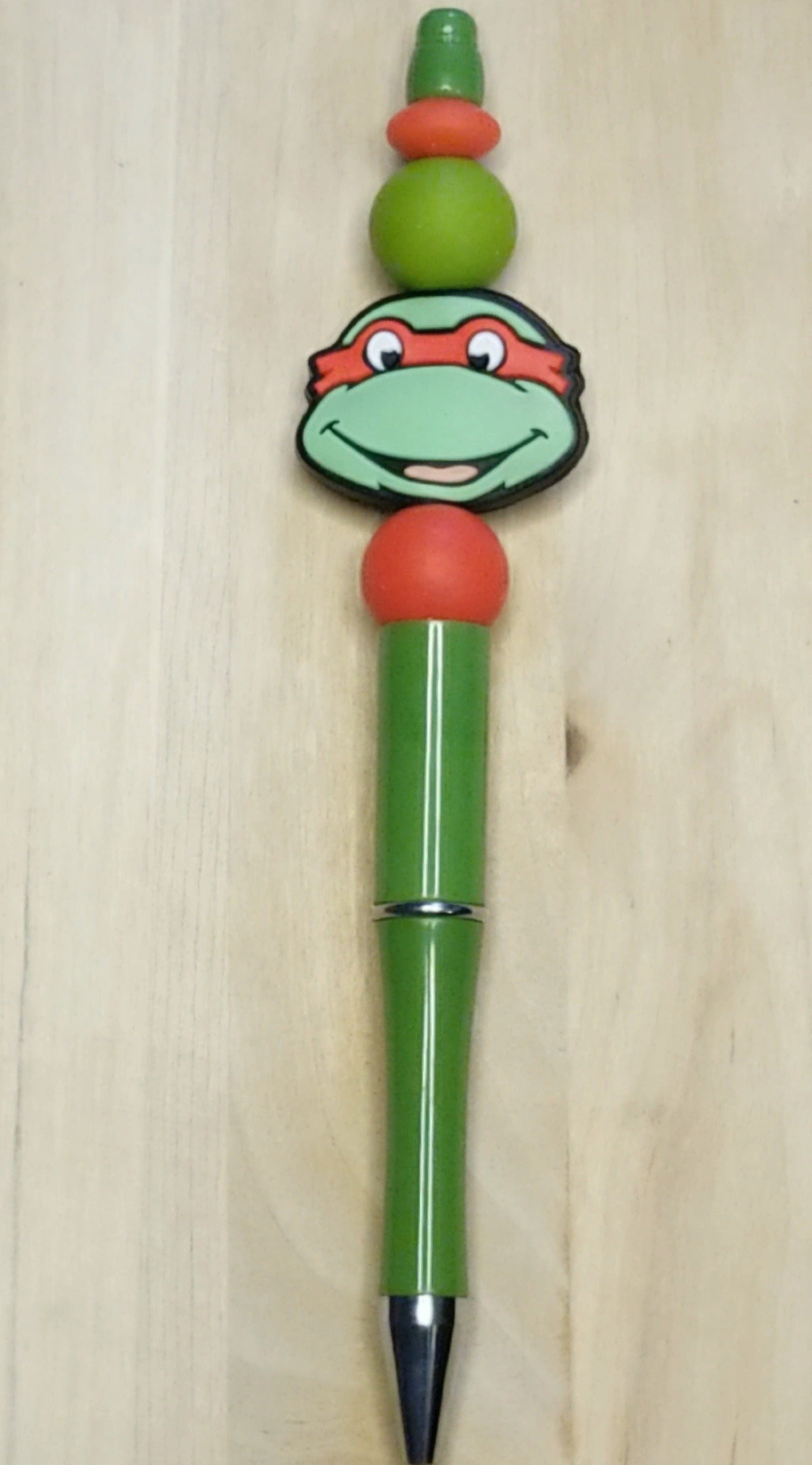 Turtle Silicone Beaded Pen