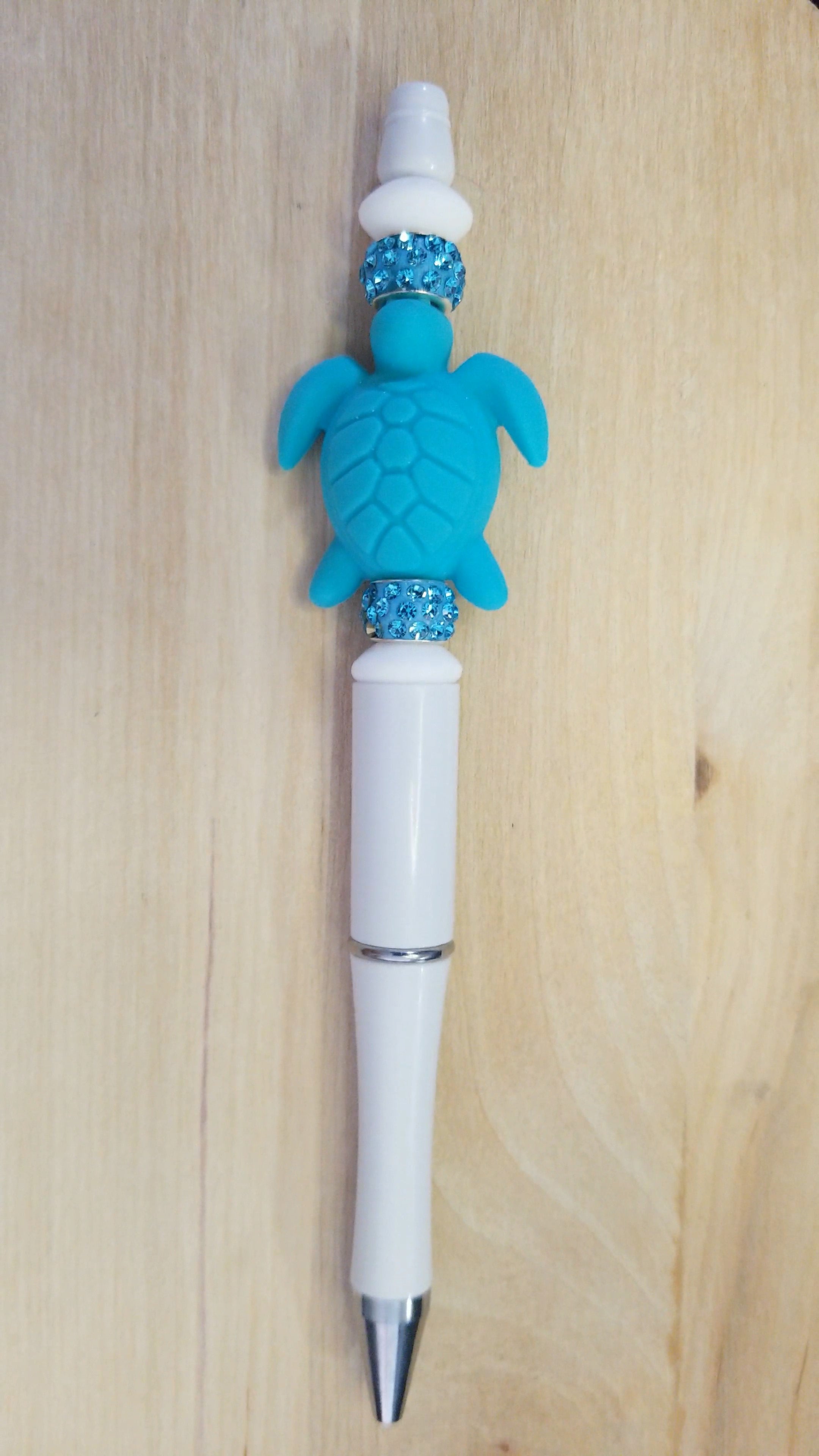 Sea Turtle Silicone Beaded Pen