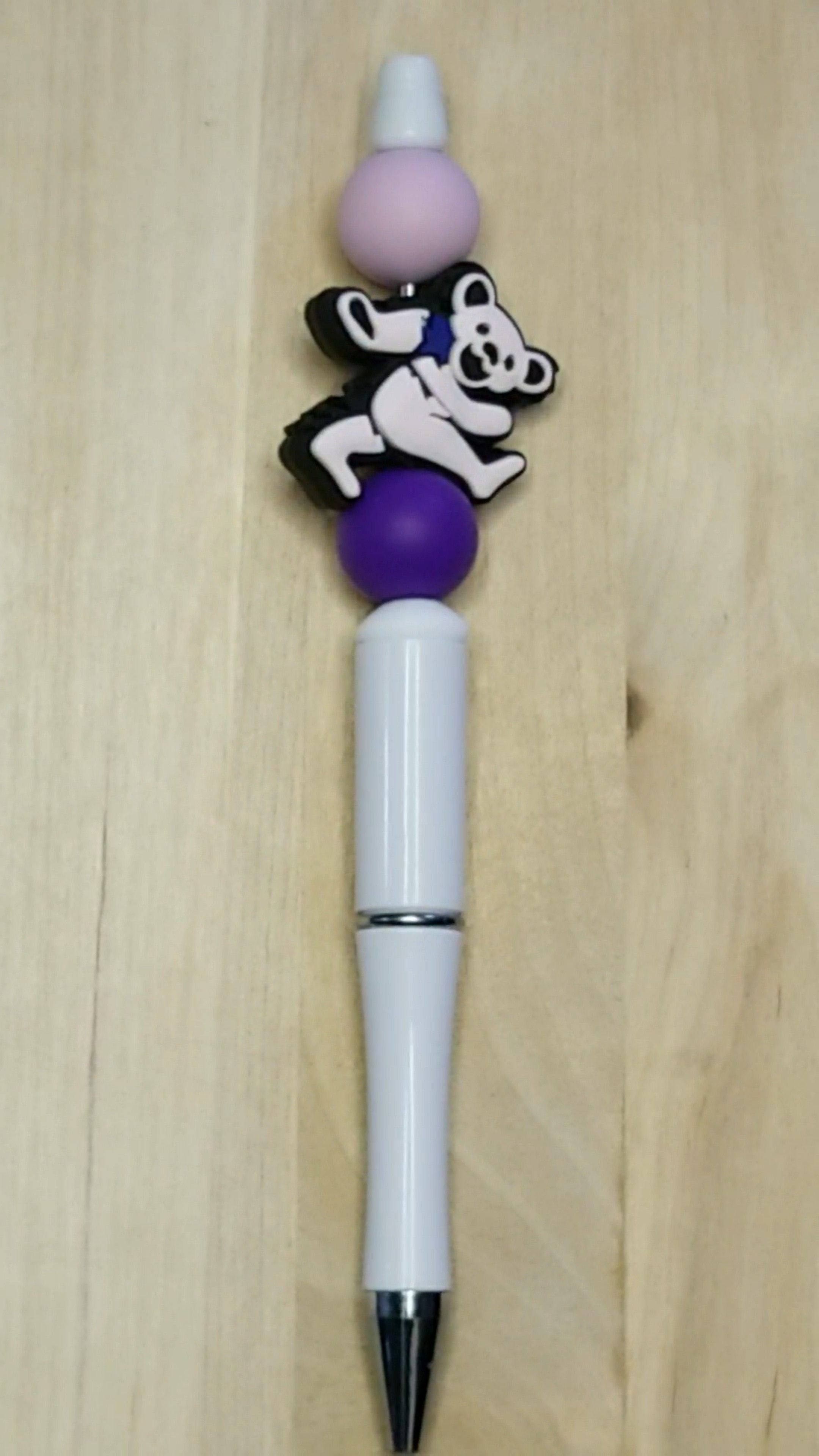 Music Bear Silicone Beaded Pen