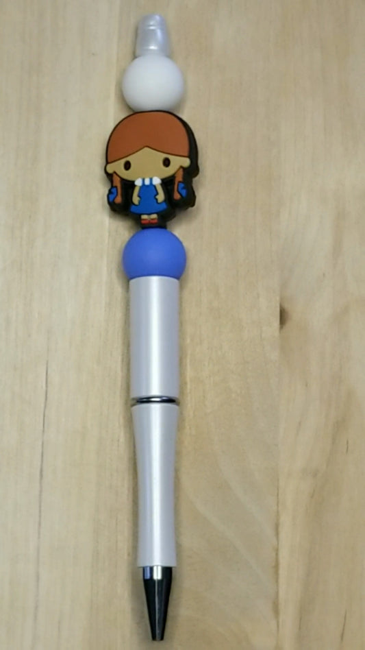 Girl Silicone Beaded Pen
