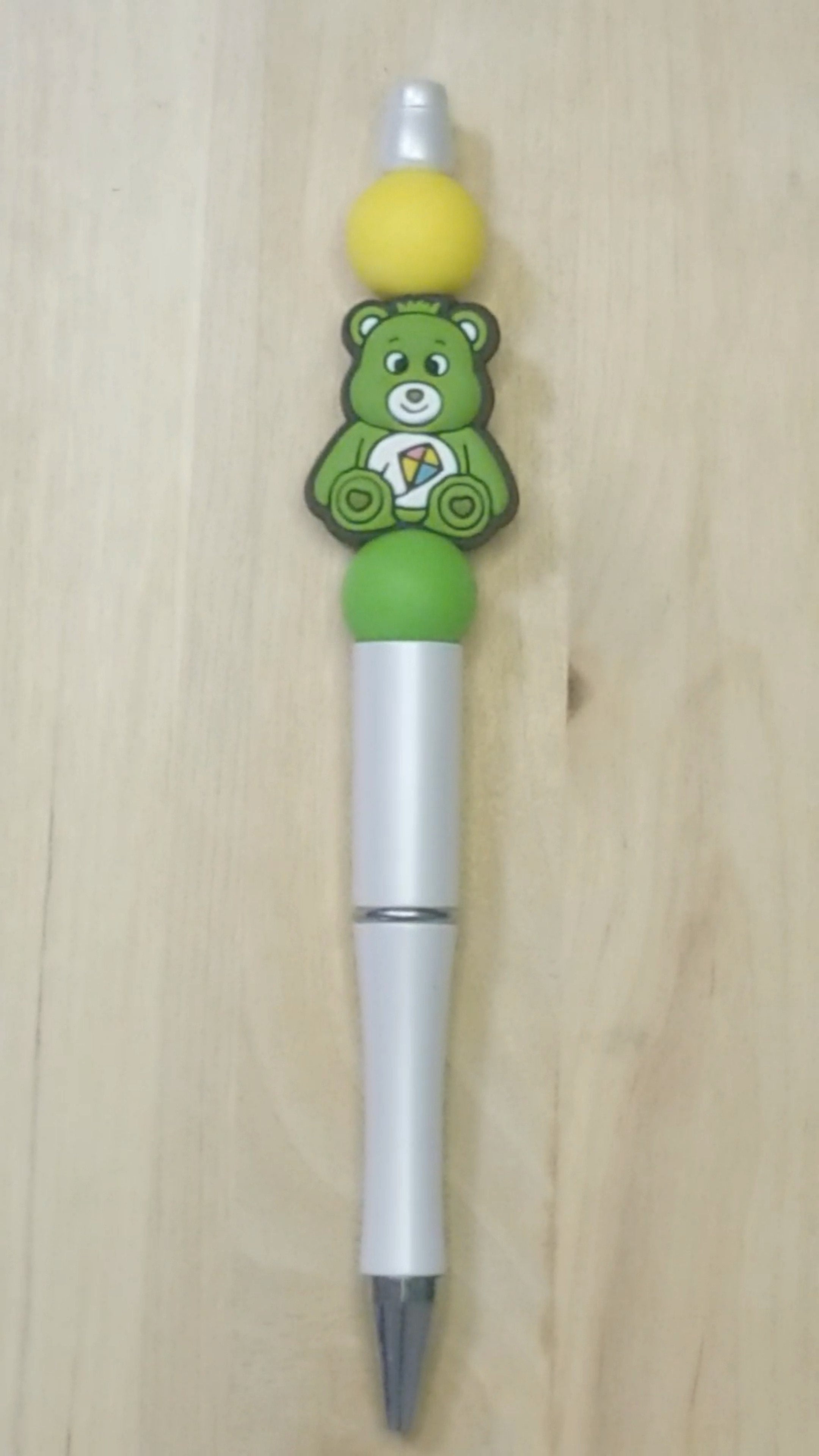 Cartoon Bear Silicone Beaded Pen