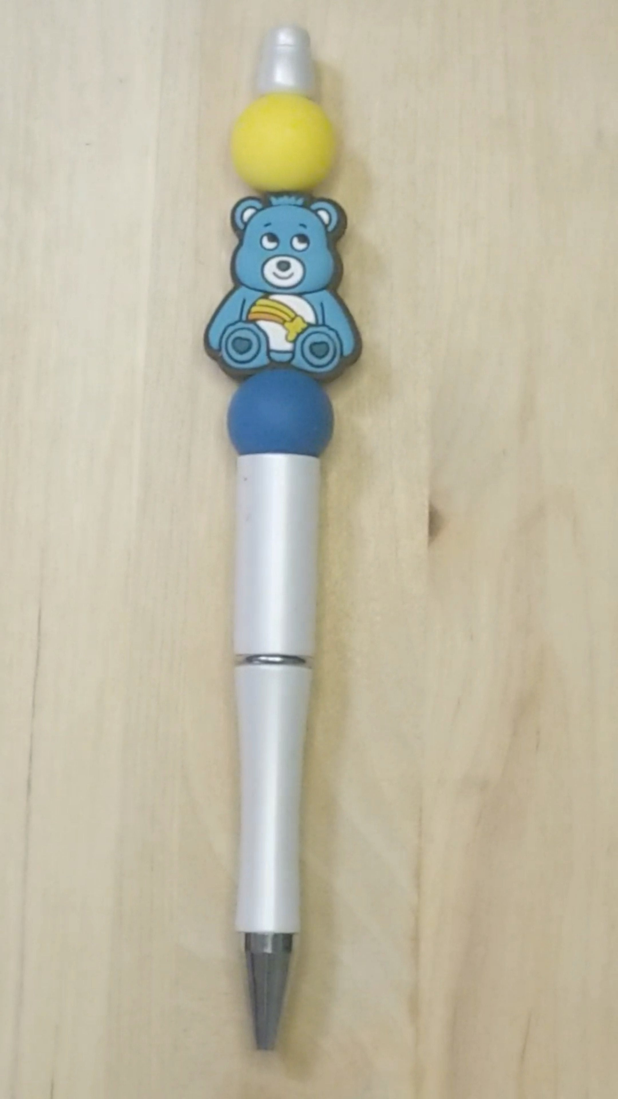 Cartoon Bear Silicone Beaded Pen