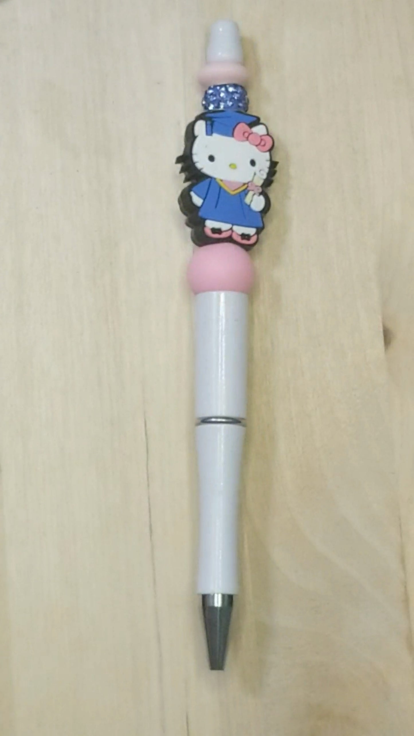 Cartoon Cat Silicone Beaded Pen