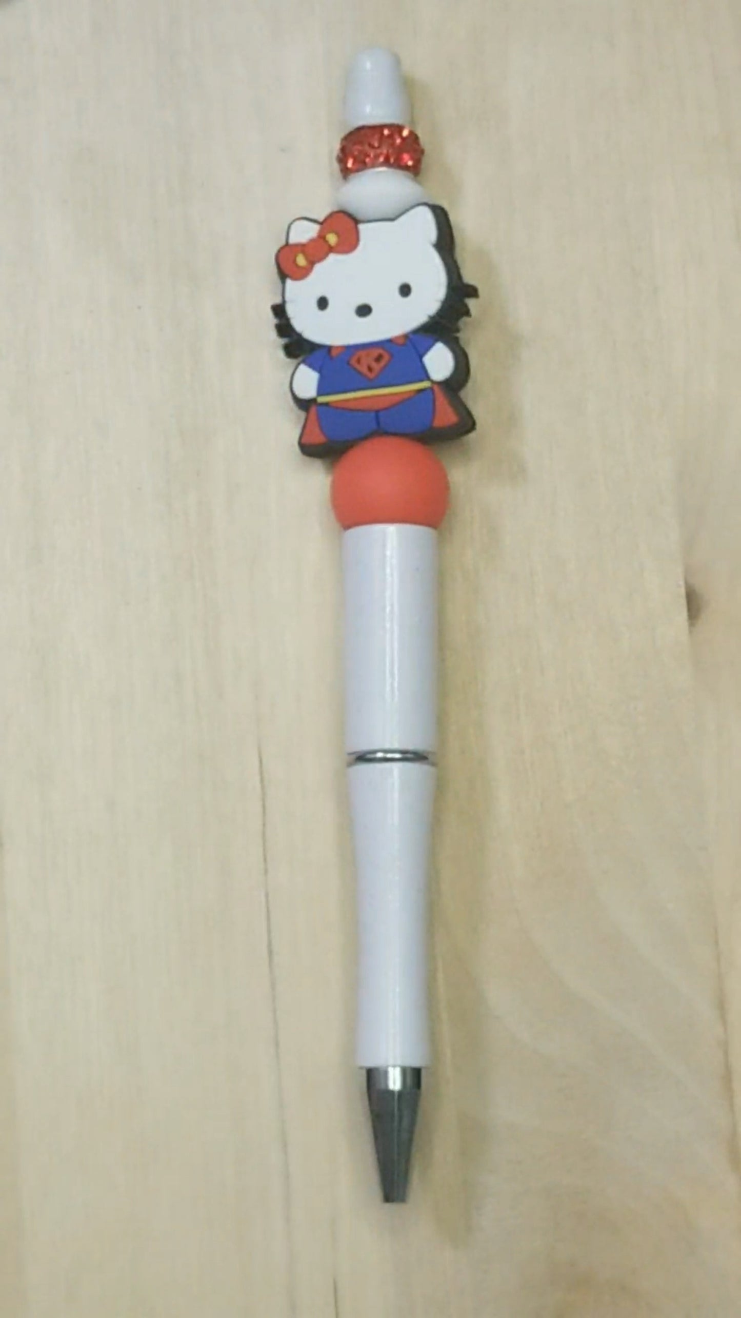 Cartoon Cat Silicone Beaded Pen