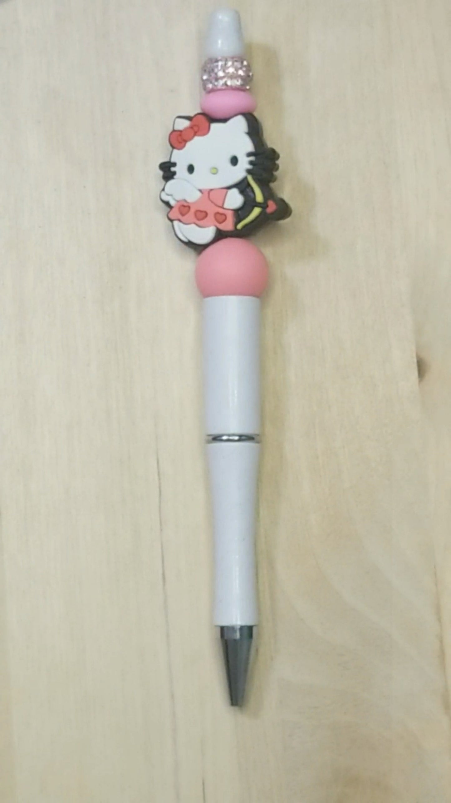 Cartoon Cat Silicone Beaded Pen