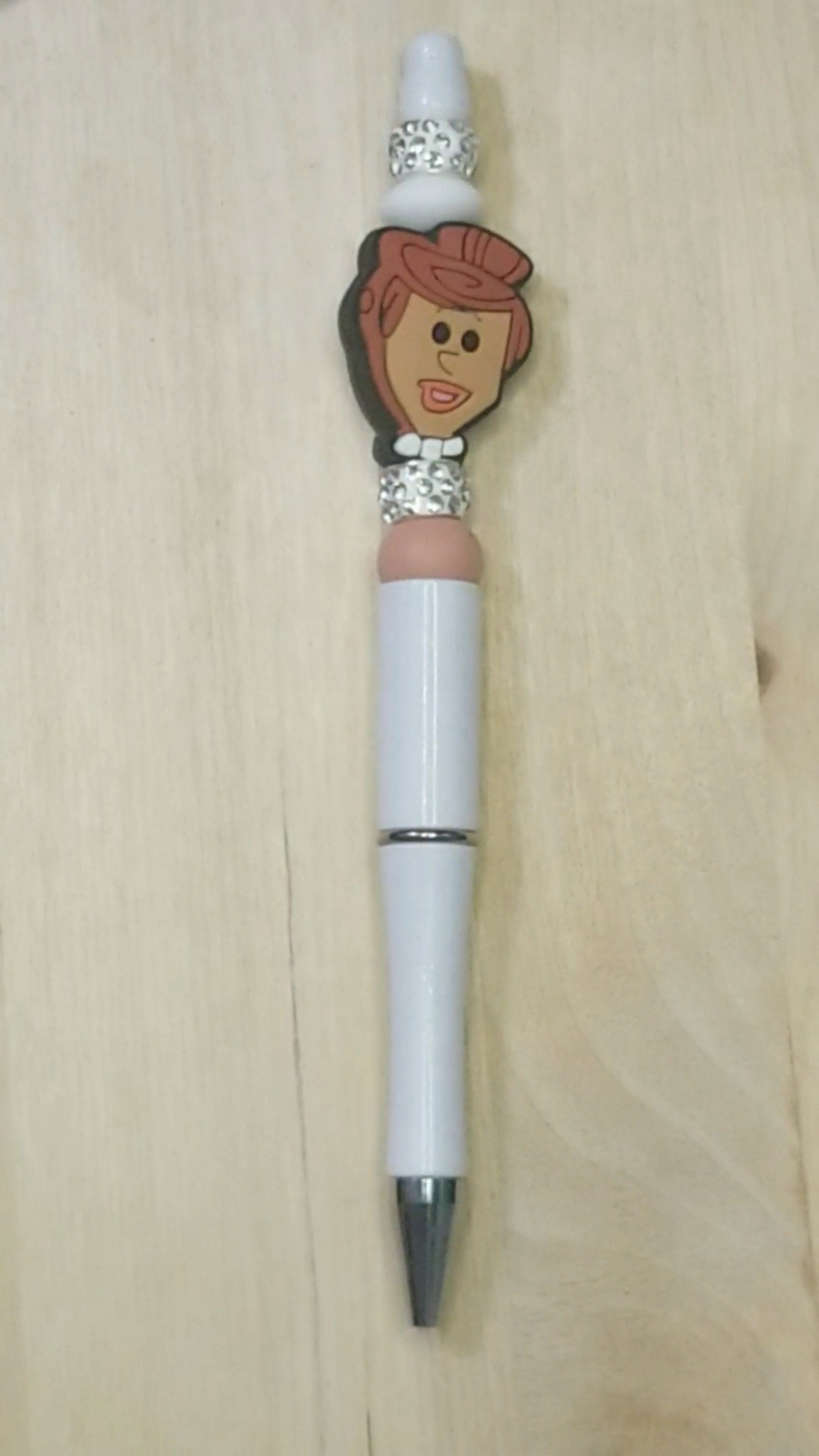 Cartoon Character Silicone Beaded Pen