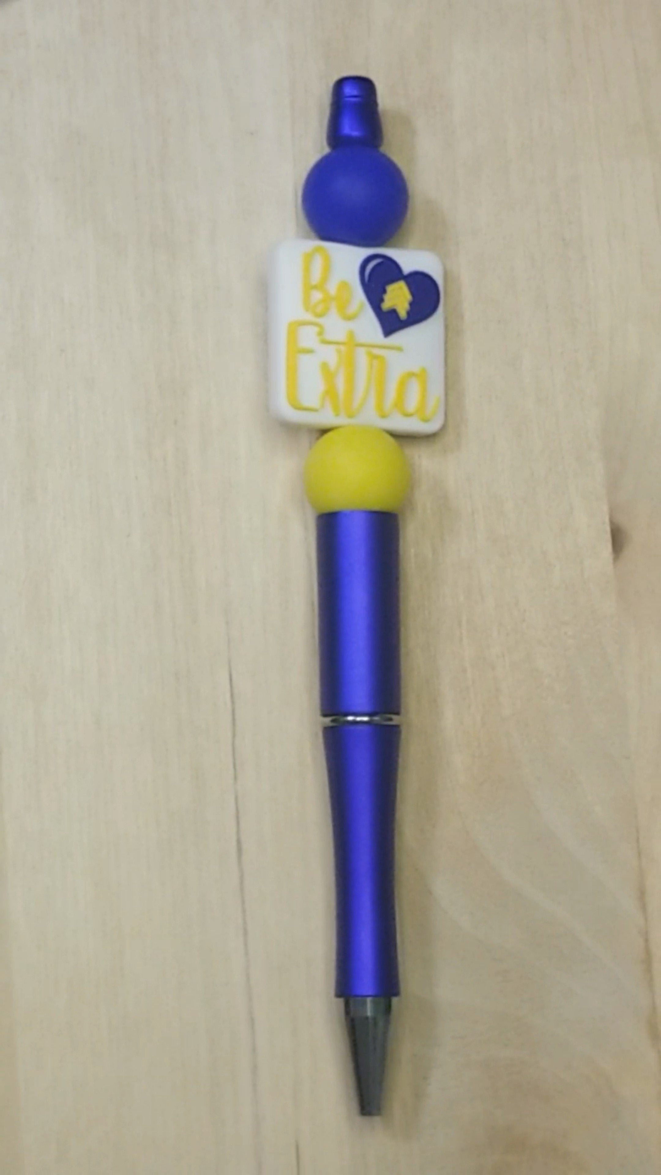 Down Syndrome Awareness Silicone Beaded Pen