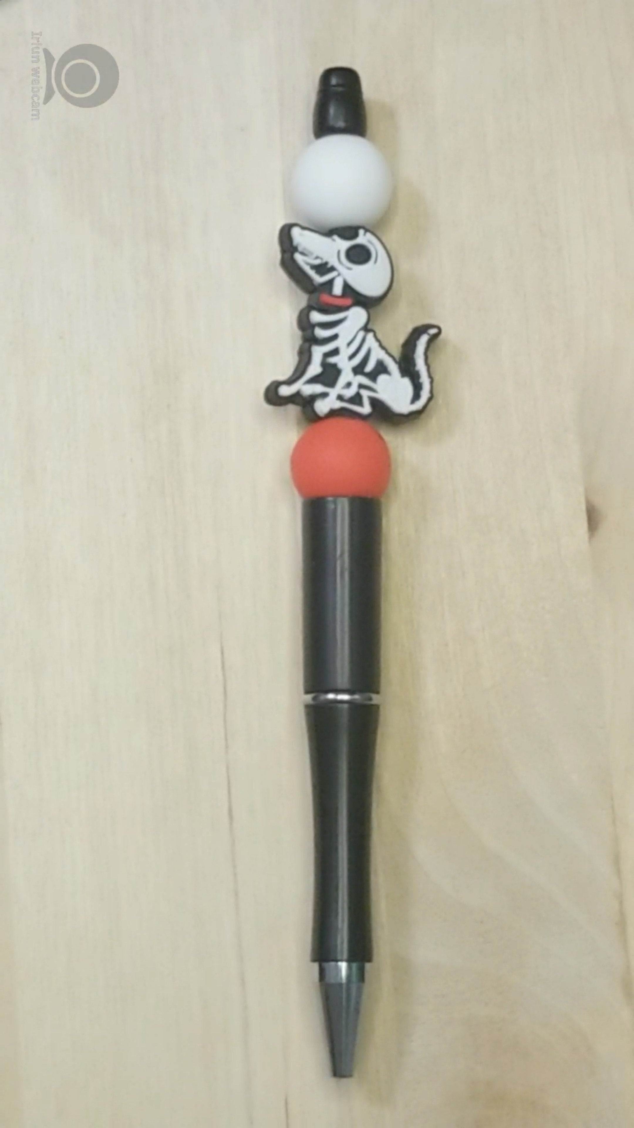 Dog Skeleton Silicone Beaded Pen