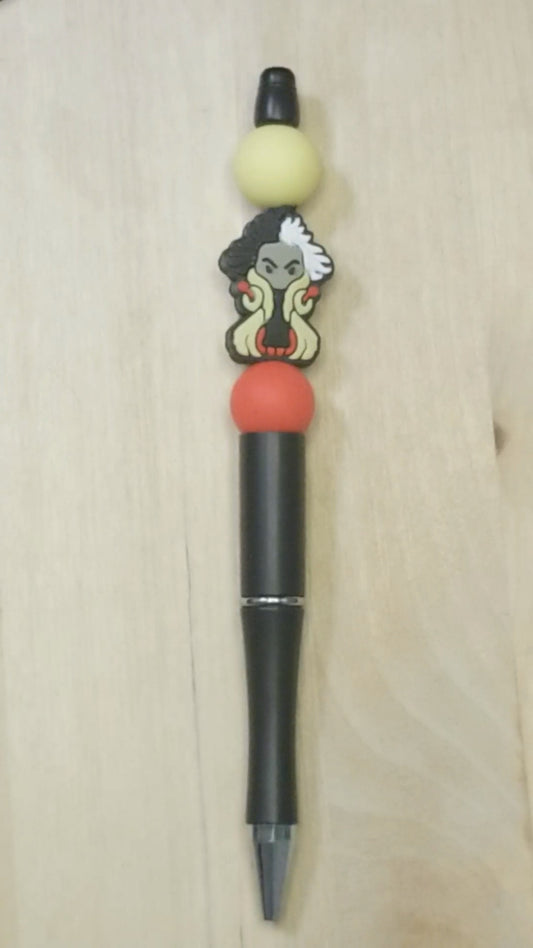 Villain Silicone Beaded Pen