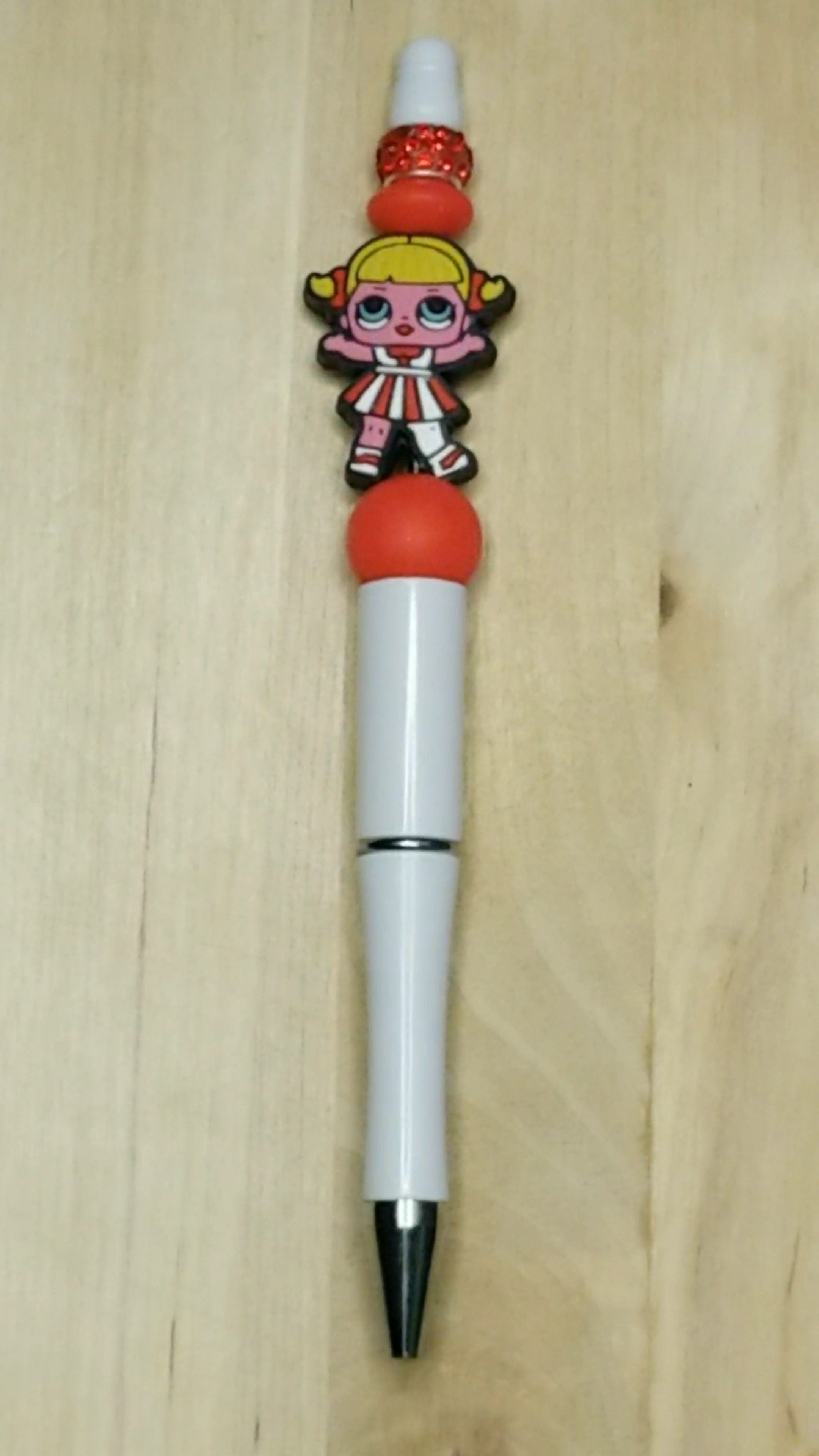 Surprise Doll Silicone Beaded Pen