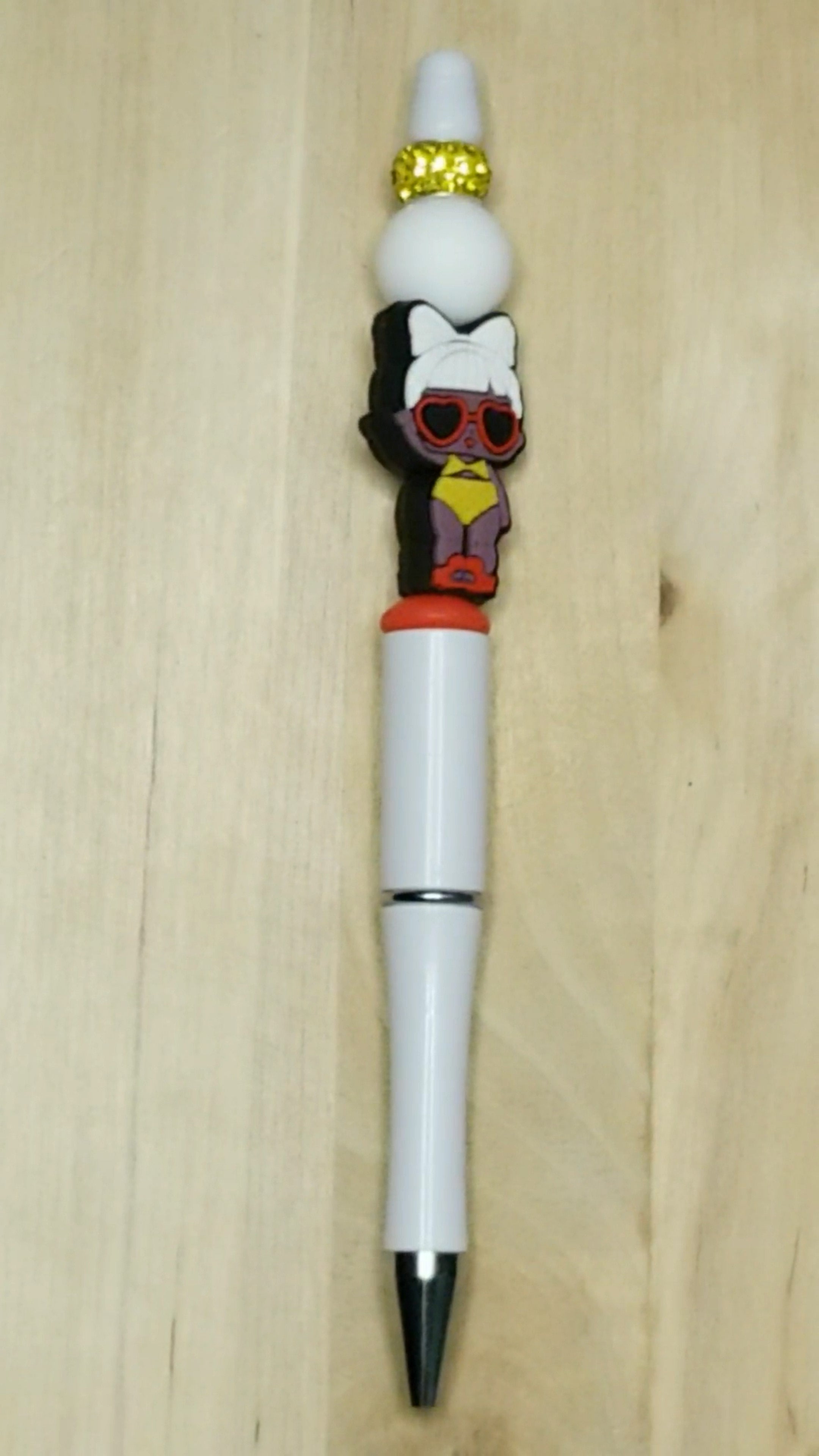 Surprise Doll Silicone Beaded Pen