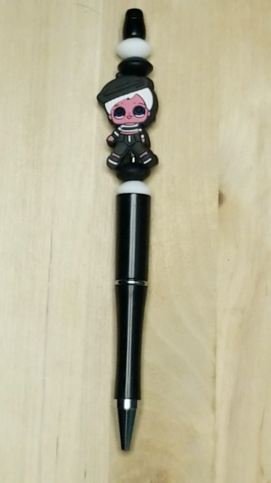 Surprise Doll Silicone Beaded Pen