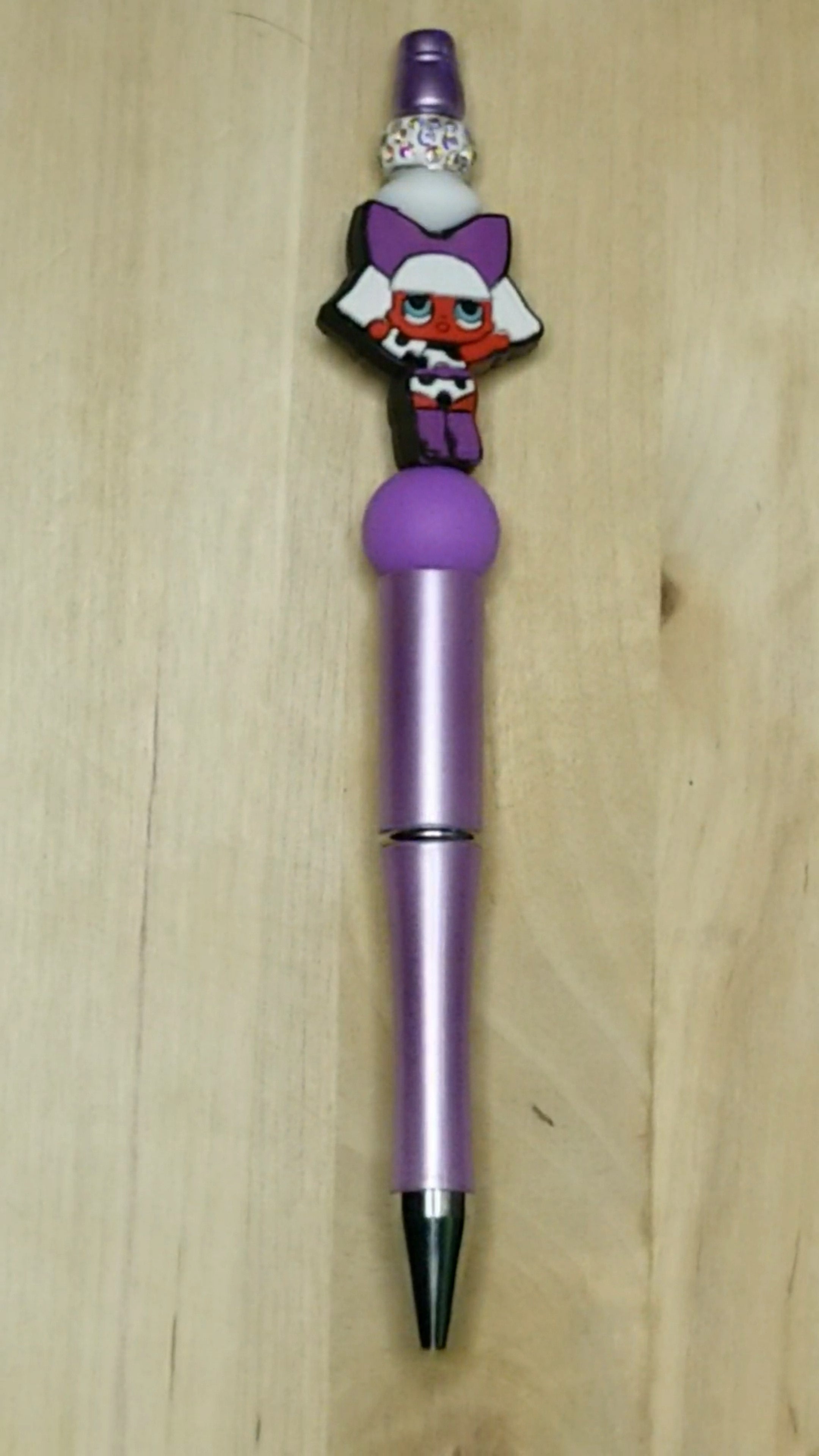 Surprise Doll Silicone Beaded Pen