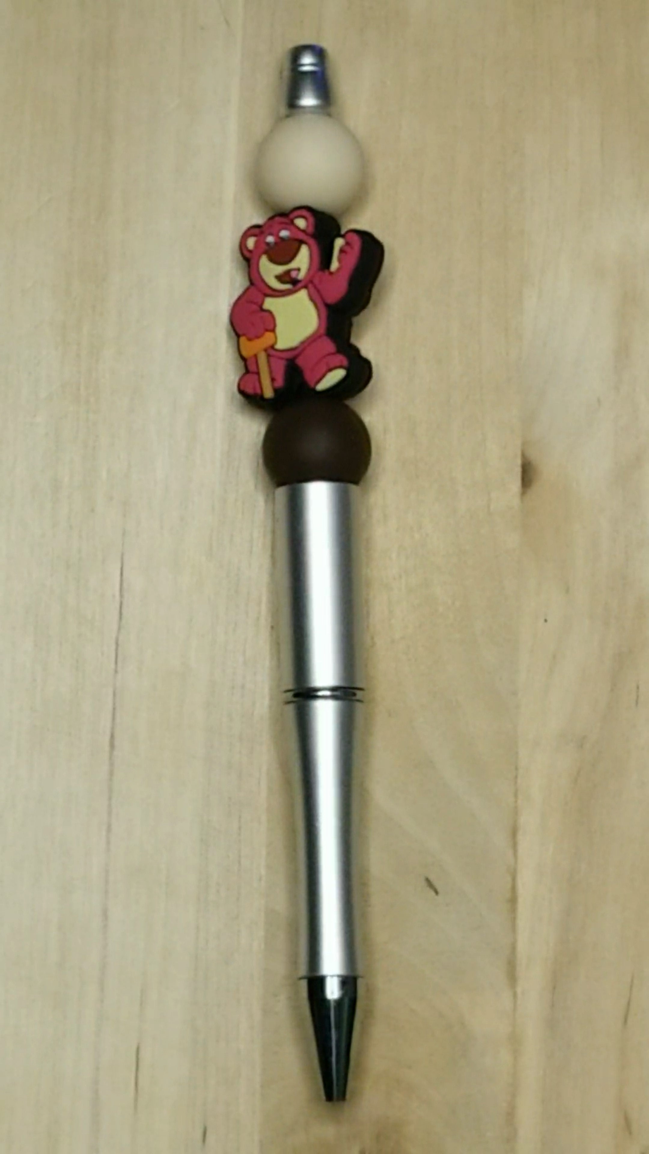 Bear Silicone Beaded Pen