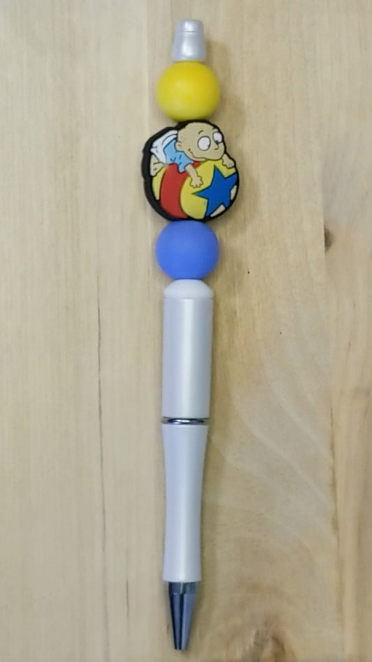Little Boy Silicone Beaded Pen