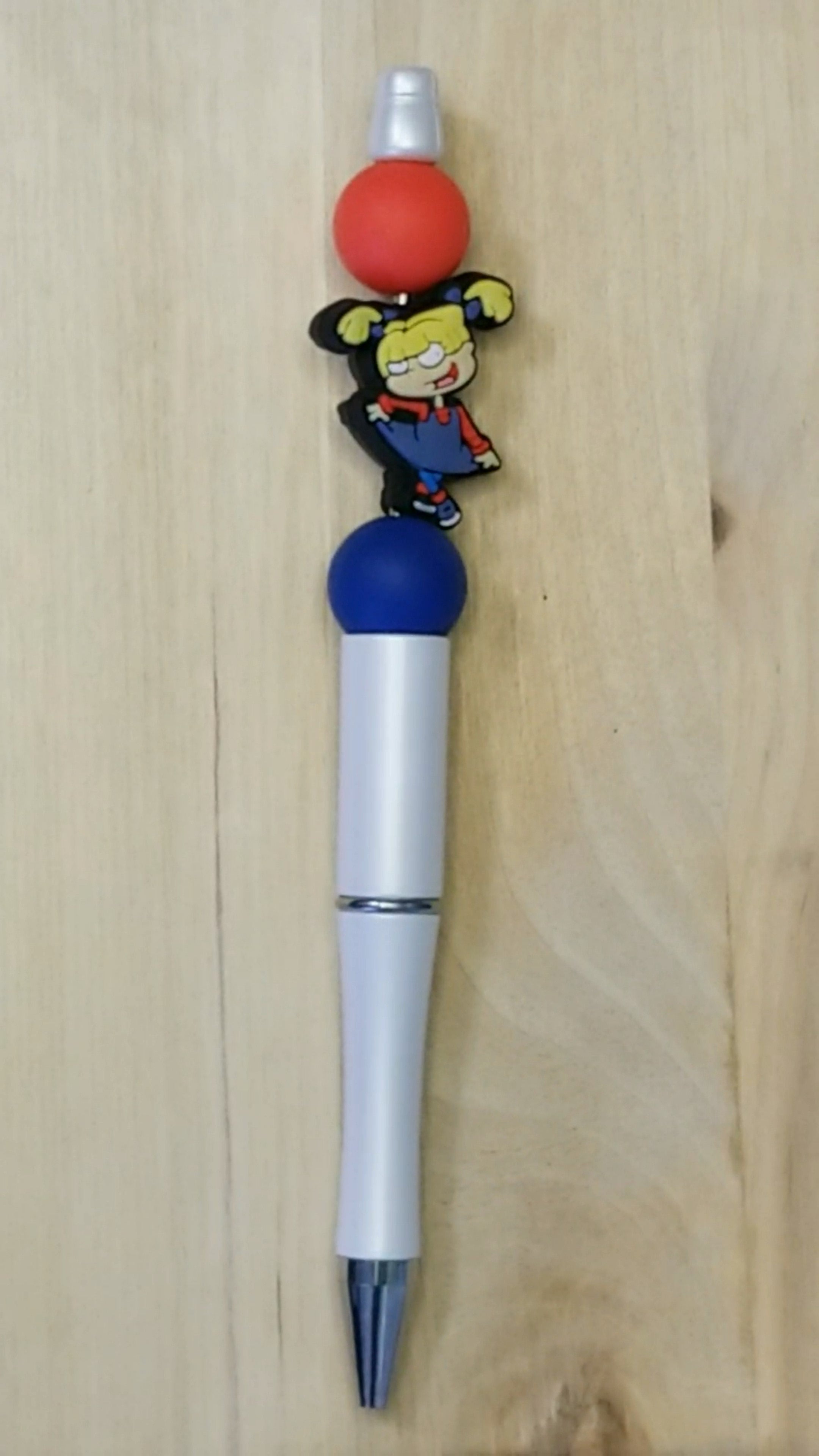 Little Girl Silicone Beaded Pen