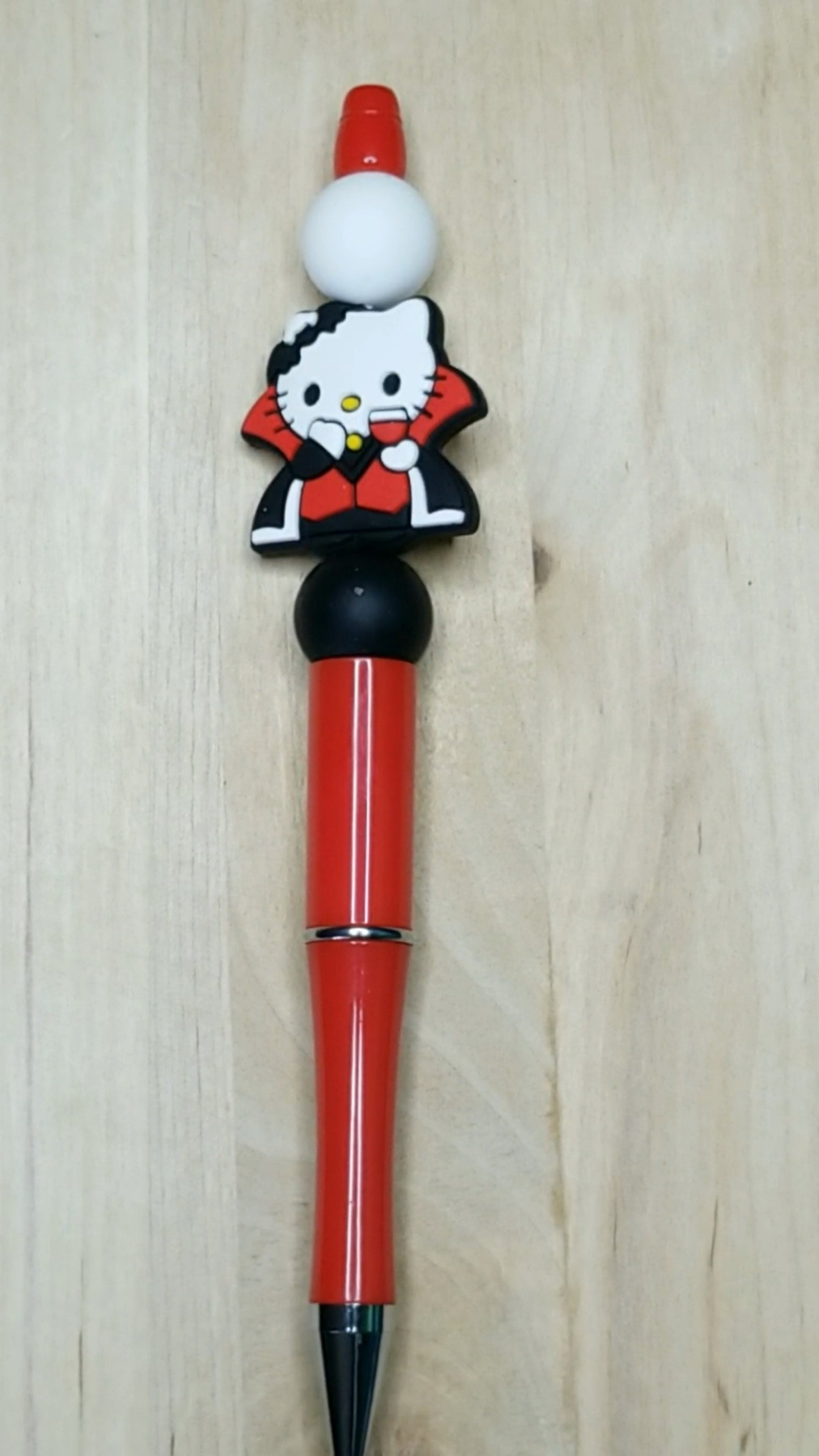 Cartoon Cat Silicone Beaded Pen