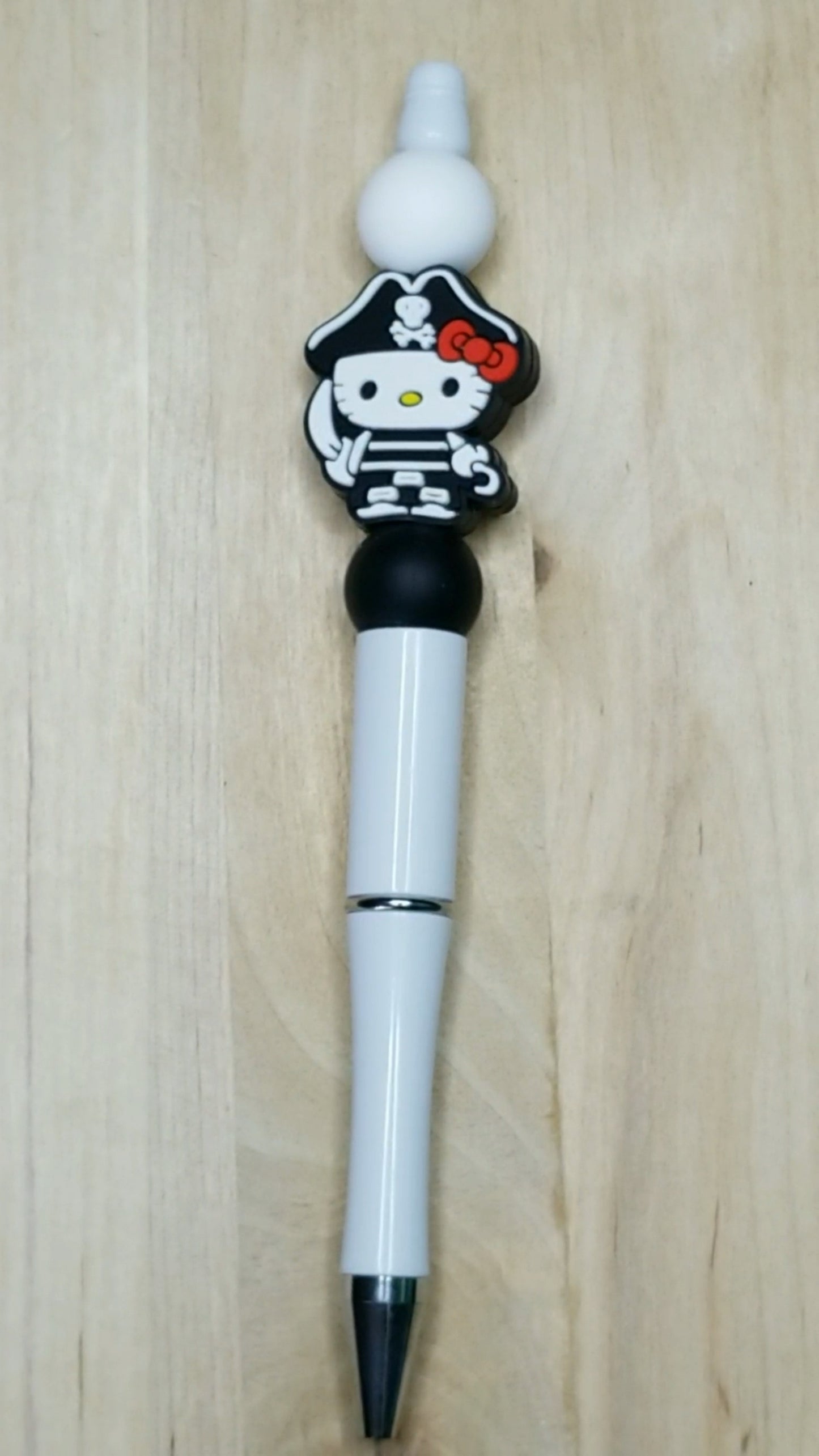 Cartoon Cat Silicone Beaded Pen