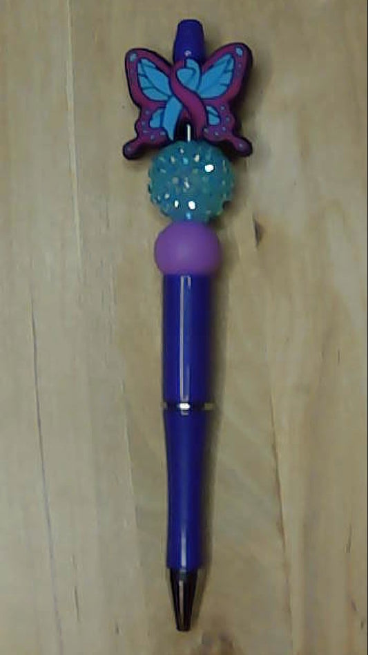 Suicide Awareness Silicone Beaded Pen