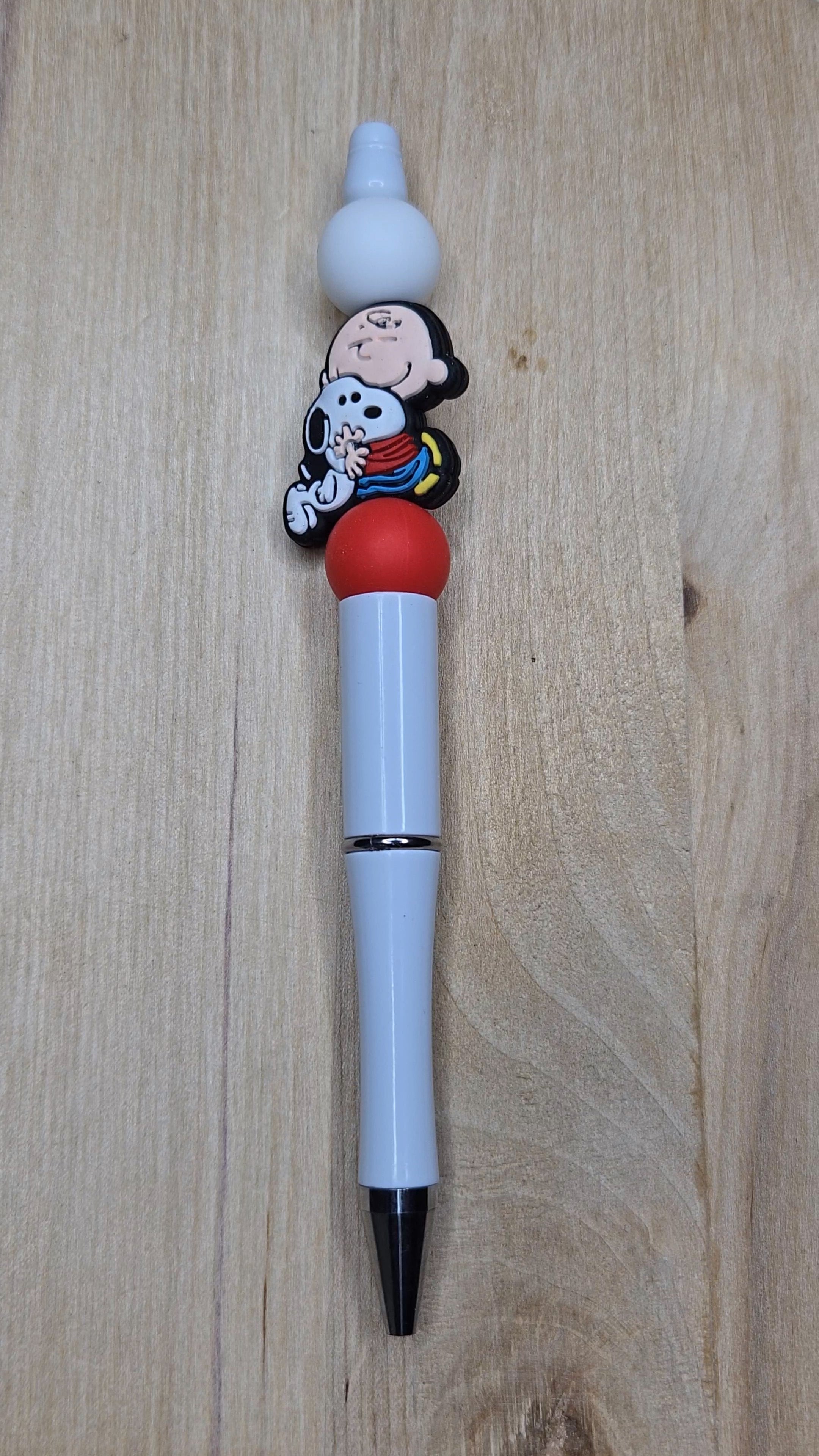 Boy And Dog Silicone Beaded Pen