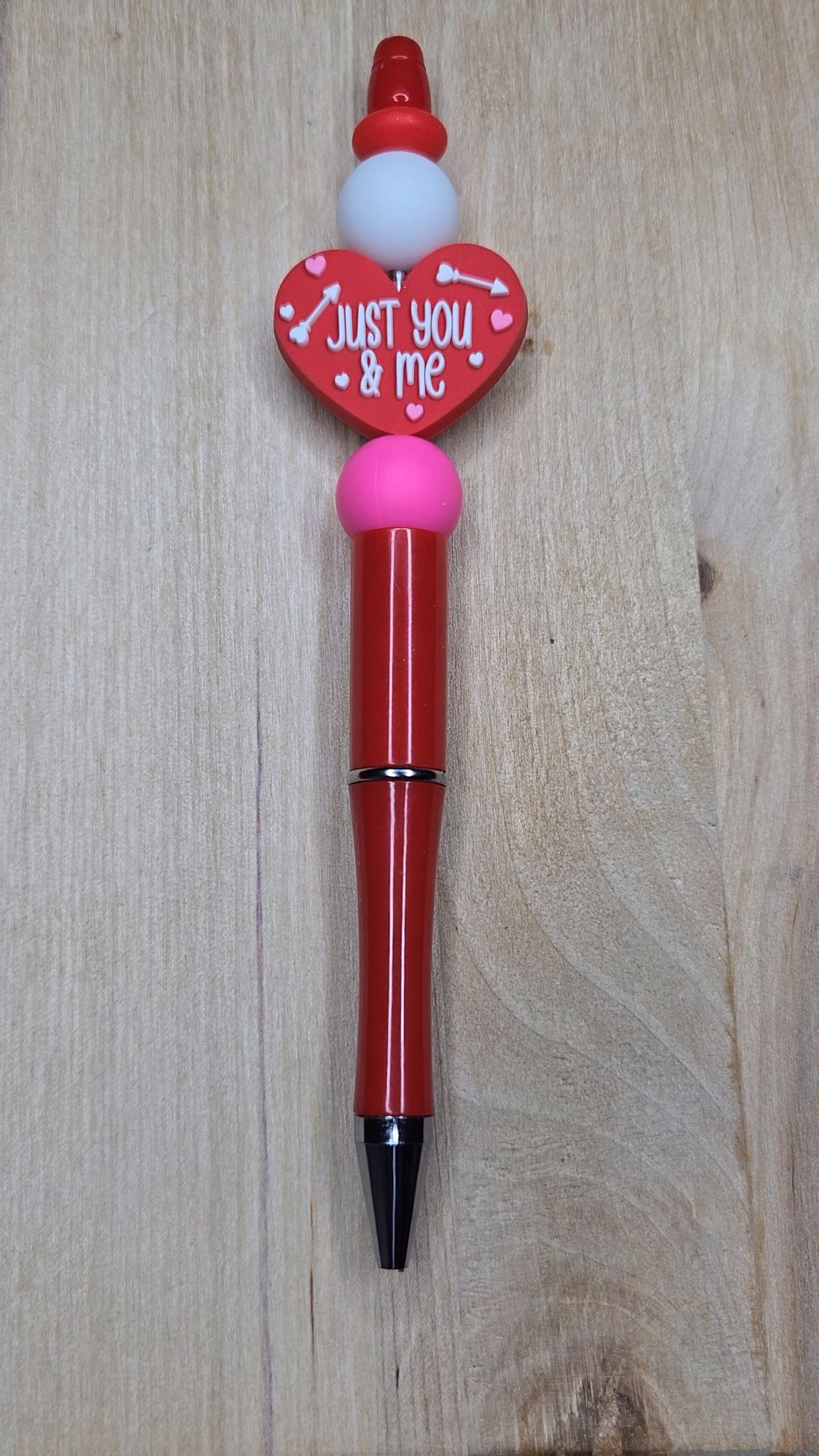 Just You And Me Silicone Beaded Pen