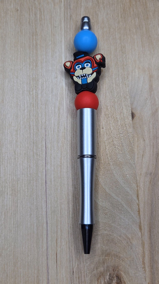 Bear Silicone Beaded Pen