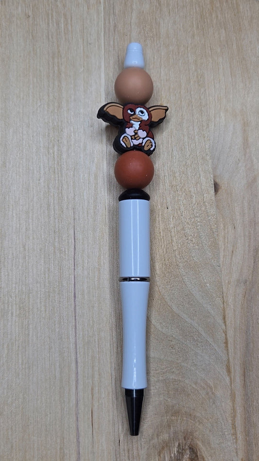 Fury Animal Silicone Beaded Pen