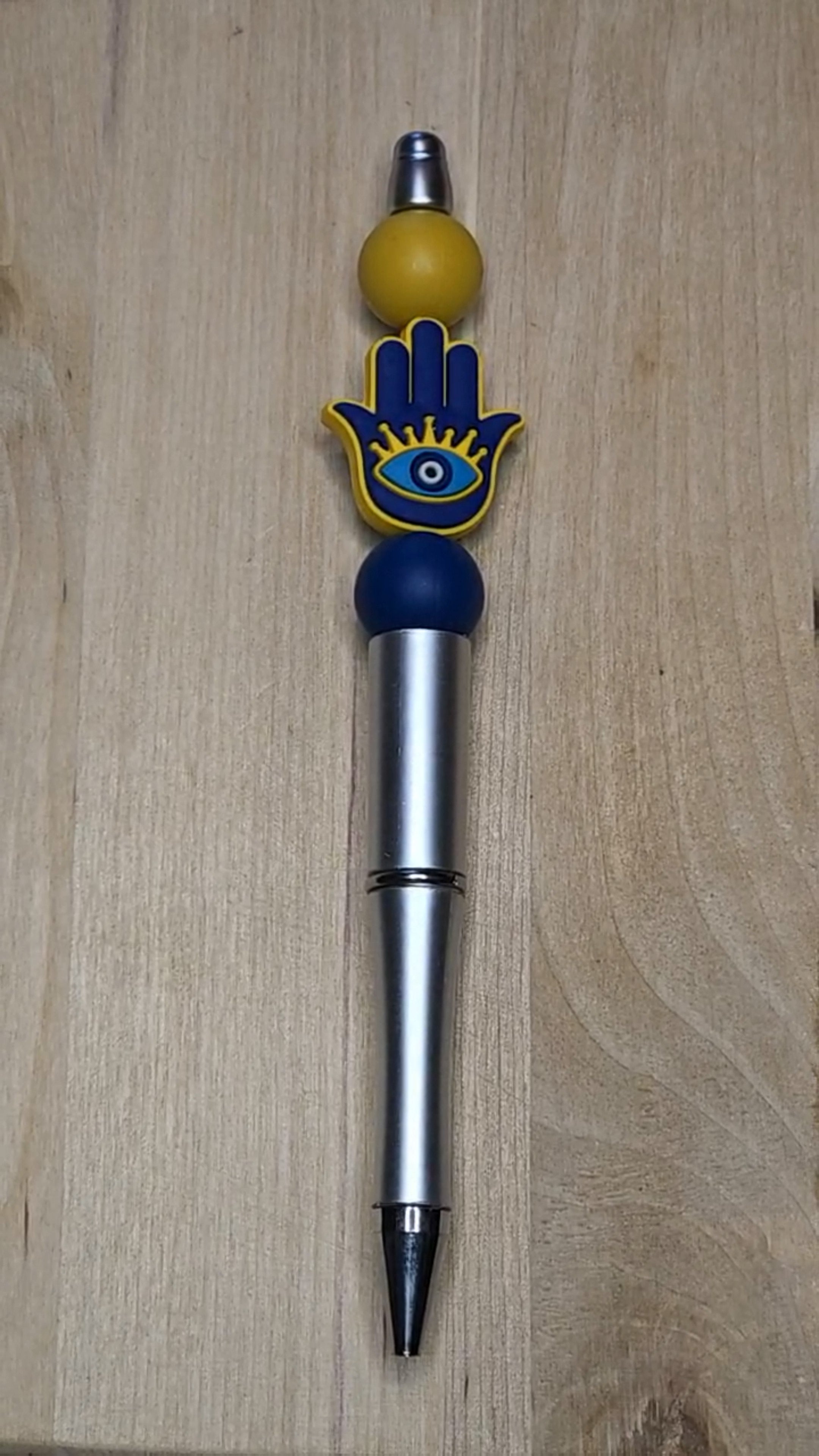 Hamsa Silicone Beaded Pen